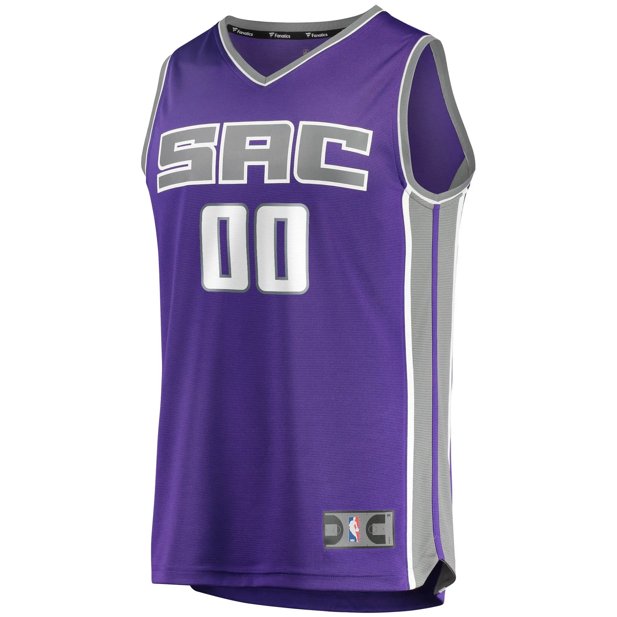 Sacramento Kings Fanatics Branded Fast Break Custom Replica Jersey Purple - Icon Edition