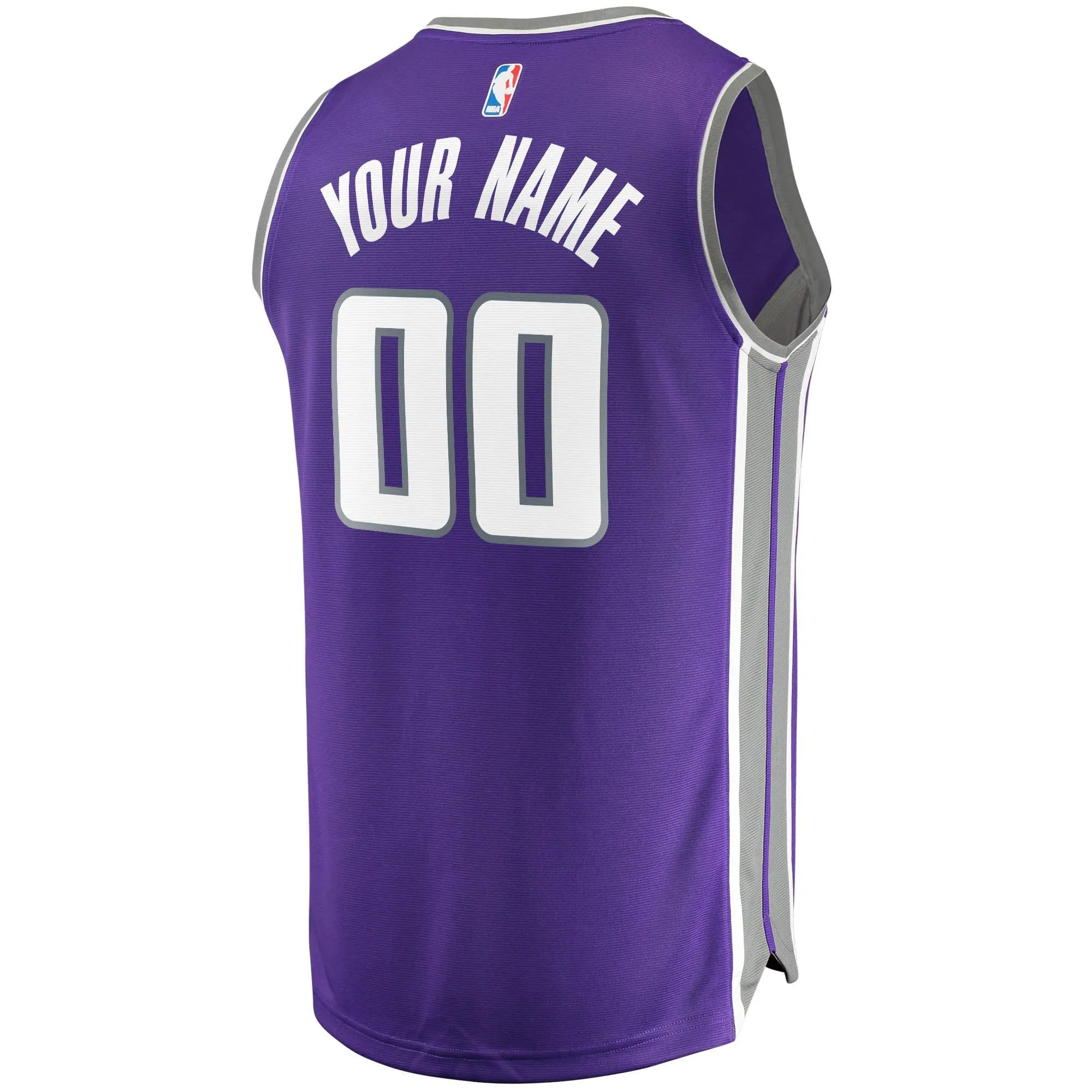 Sacramento Kings Fanatics Branded Fast Break Custom Replica Jersey Purple - Icon Edition