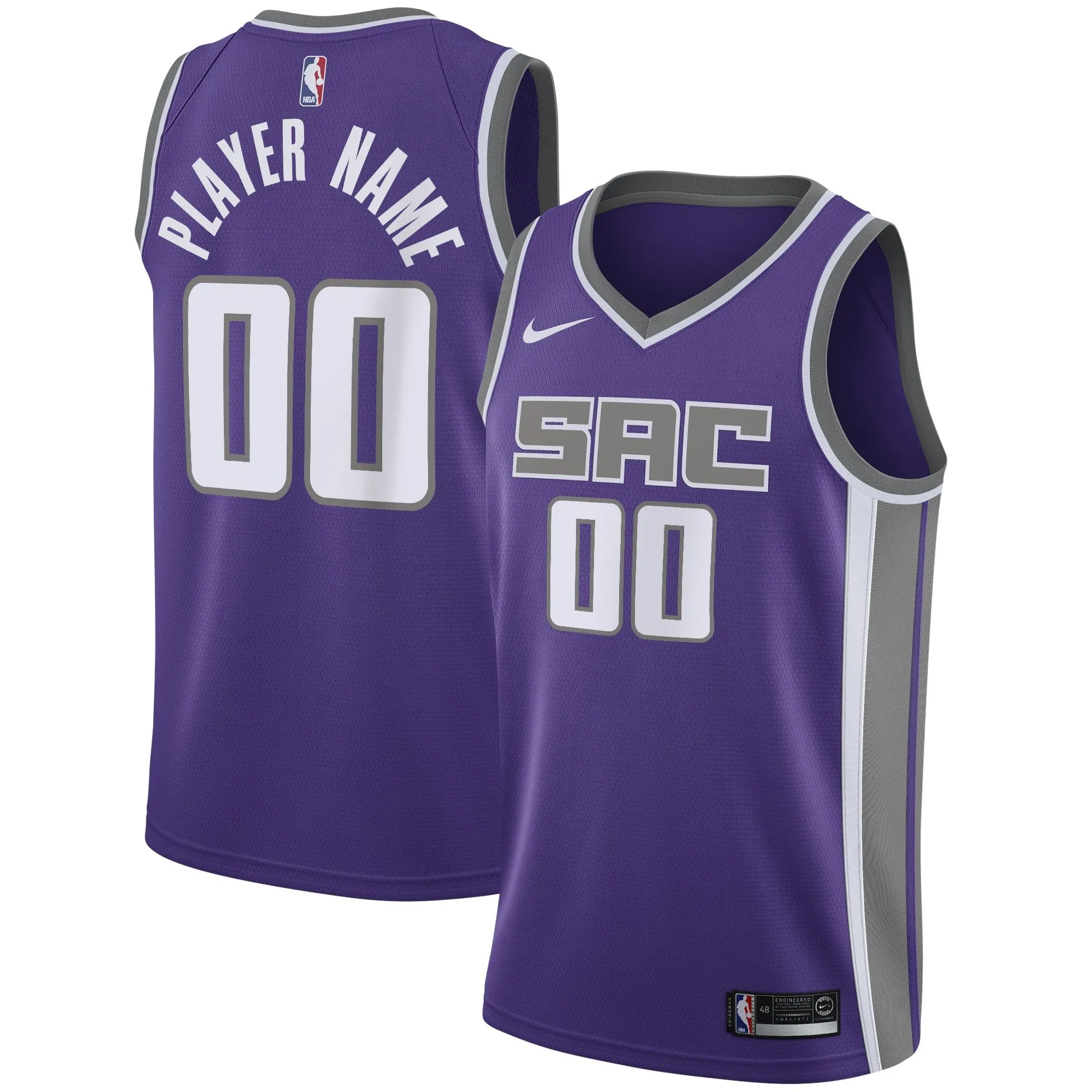 Sacramento Kings  Swingman Custom Jersey Purple - Icon Edition