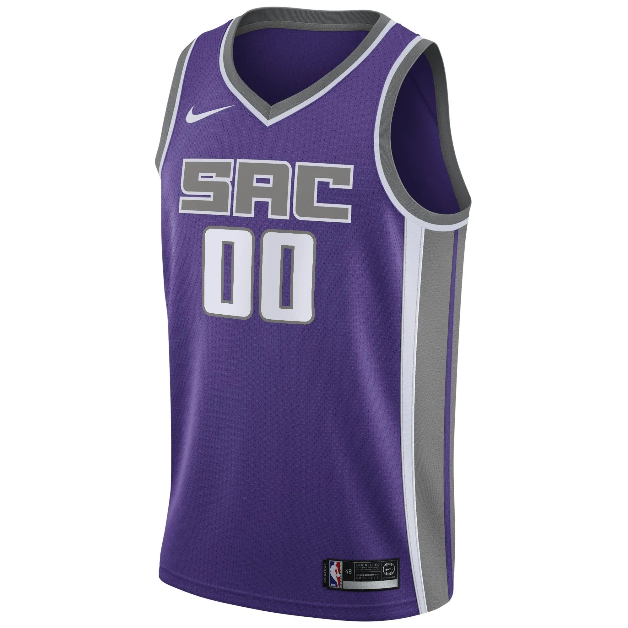 Sacramento Kings  Swingman Custom Jersey Purple - Icon Edition