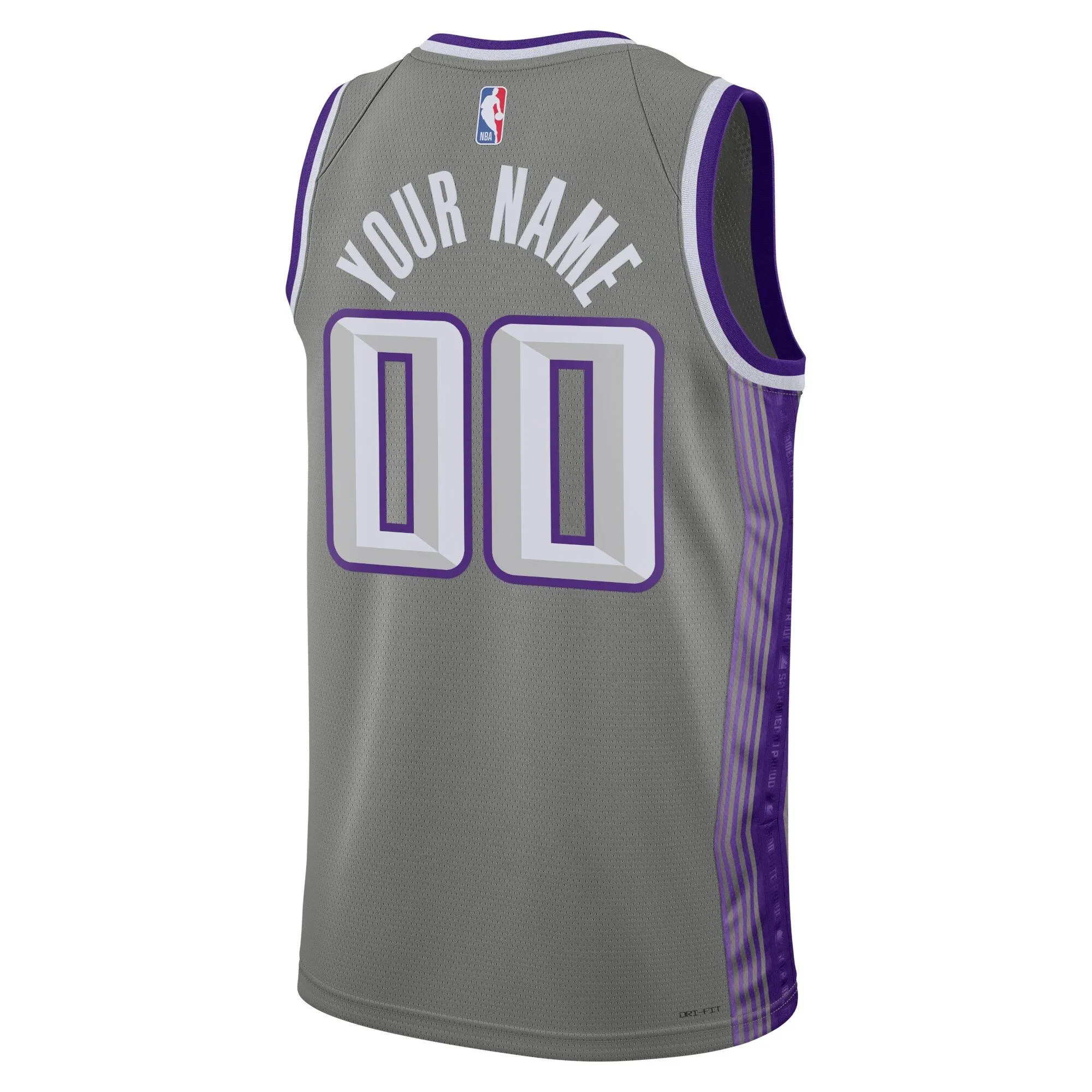 Sacramento Kings  Unisex 2022/23 Swingman Custom Jersey - City Edition - Black