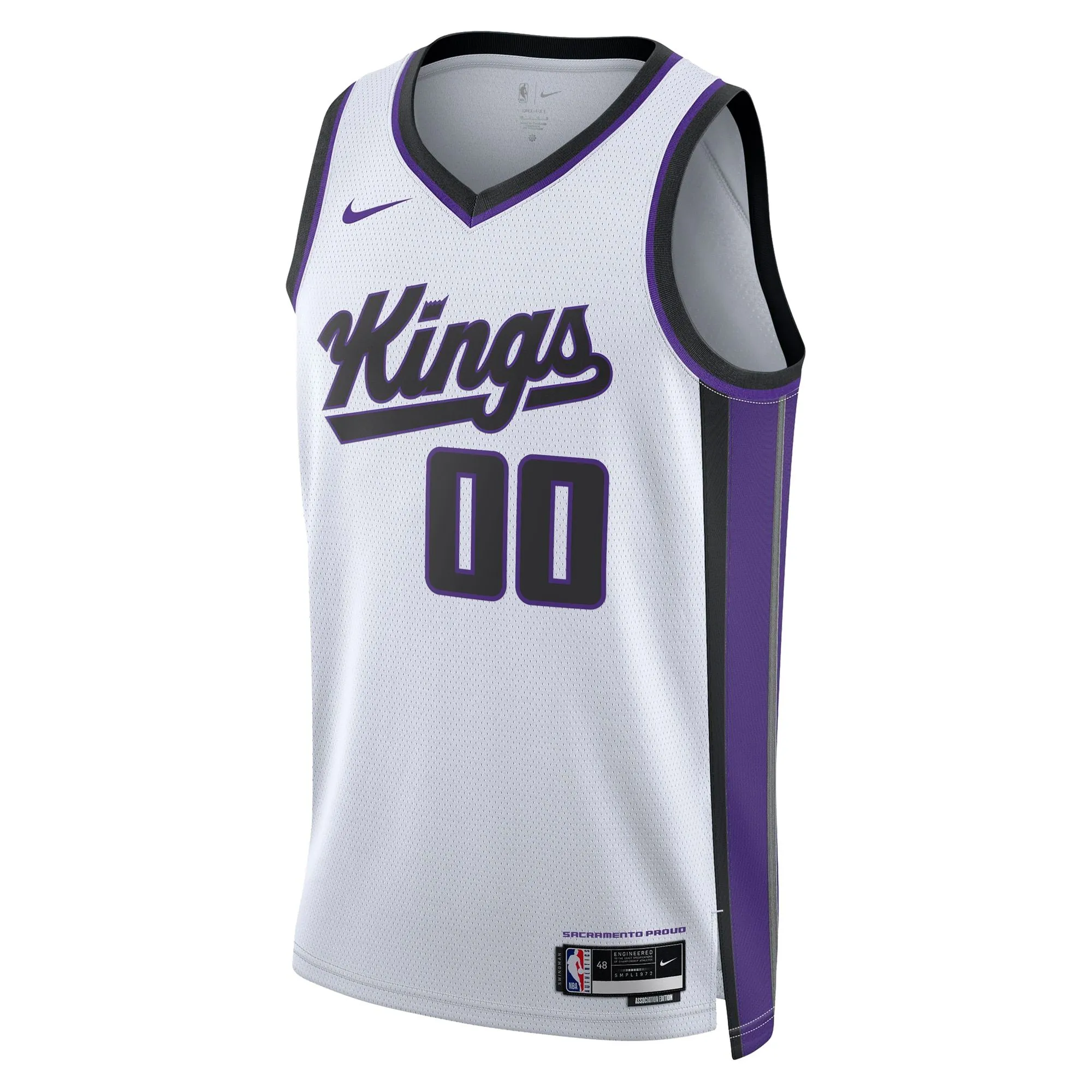 Sacramento Kings  Unisex Swingman Custom Jersey - Association Edition - White