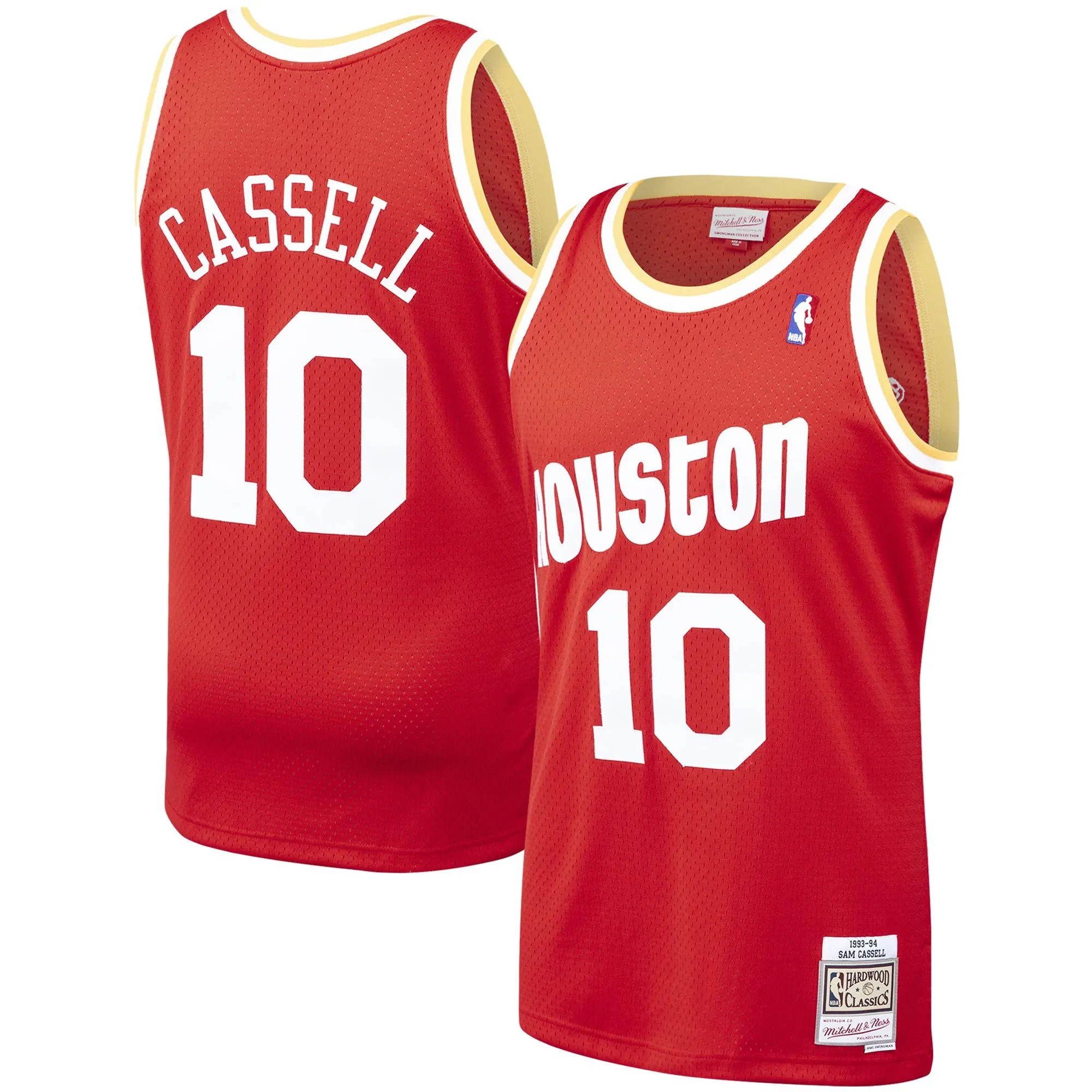 Sam Cassell Houston Rockets Mitchell & Ness 1993/94 Hardwood Classics Swingman Jersey - Red