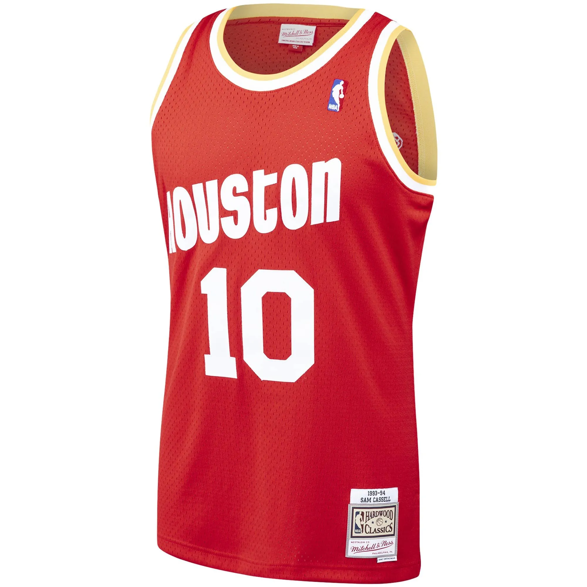 Sam Cassell Houston Rockets Mitchell & Ness 1993/94 Hardwood Classics Swingman Jersey - Red