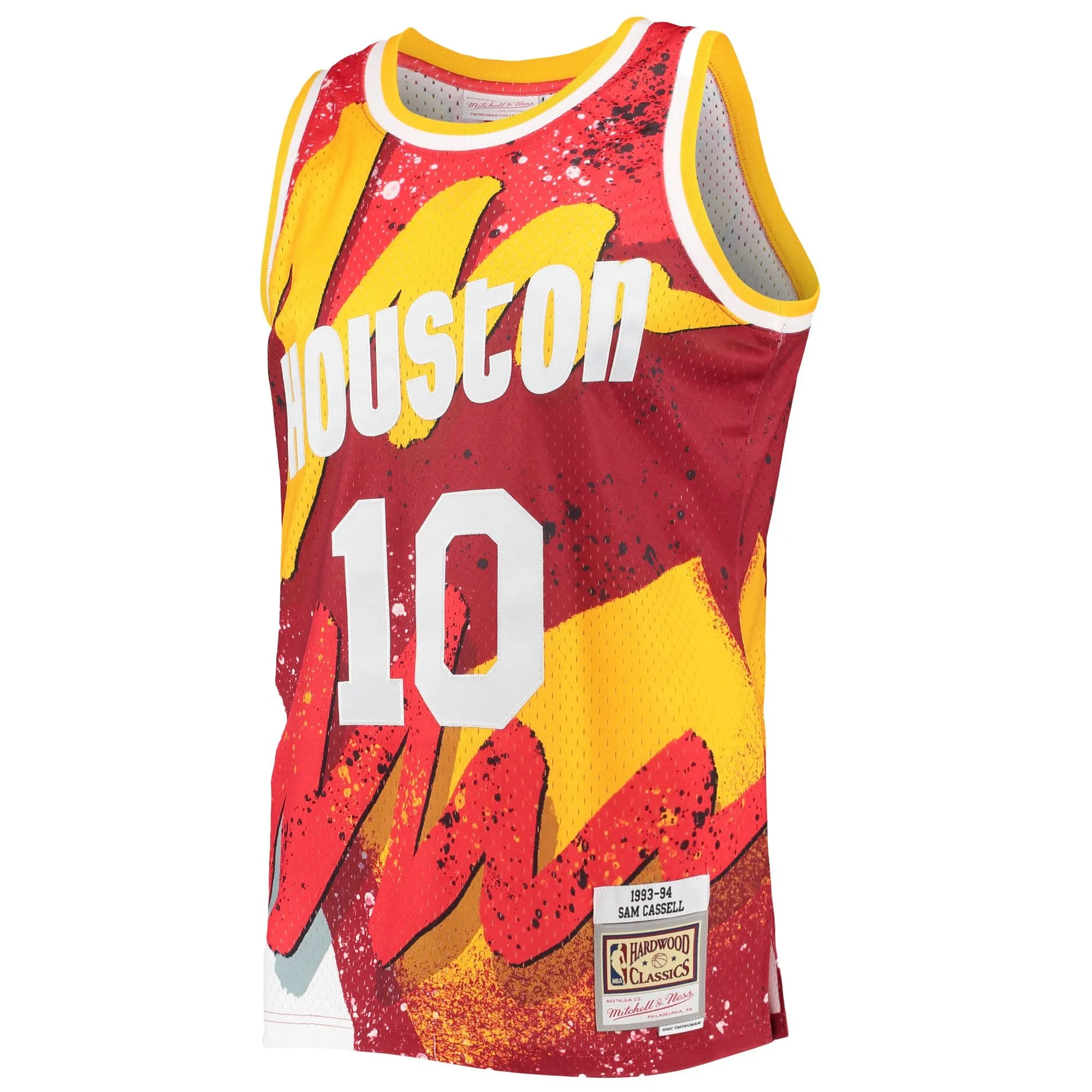 Sam Cassell Houston Rockets Mitchell & Ness Hardwood Classics 1993/94 Hyper Hoops Swingman Jersey - Red