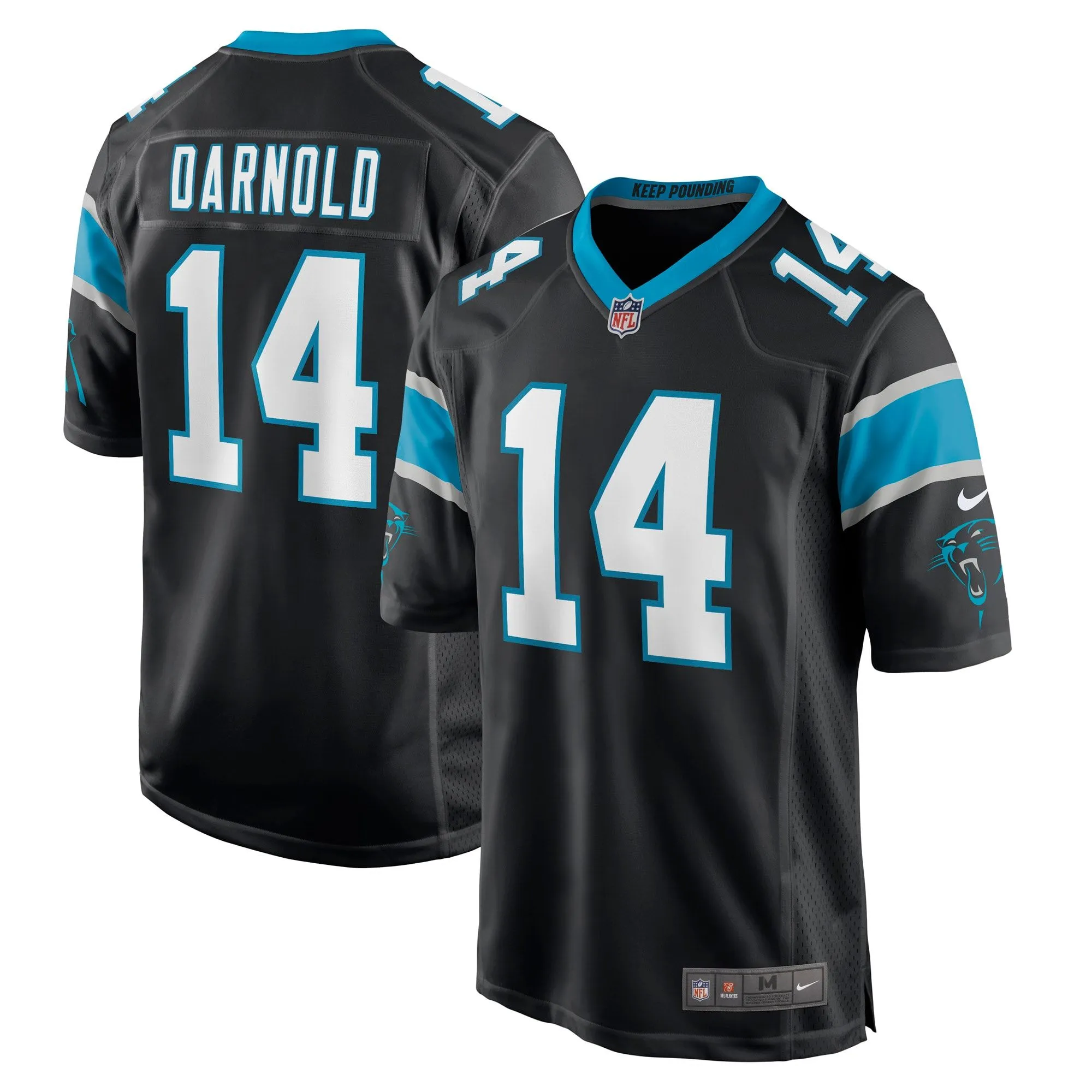 Sam Darnold Carolina Panthers  Game Player Jersey - Black