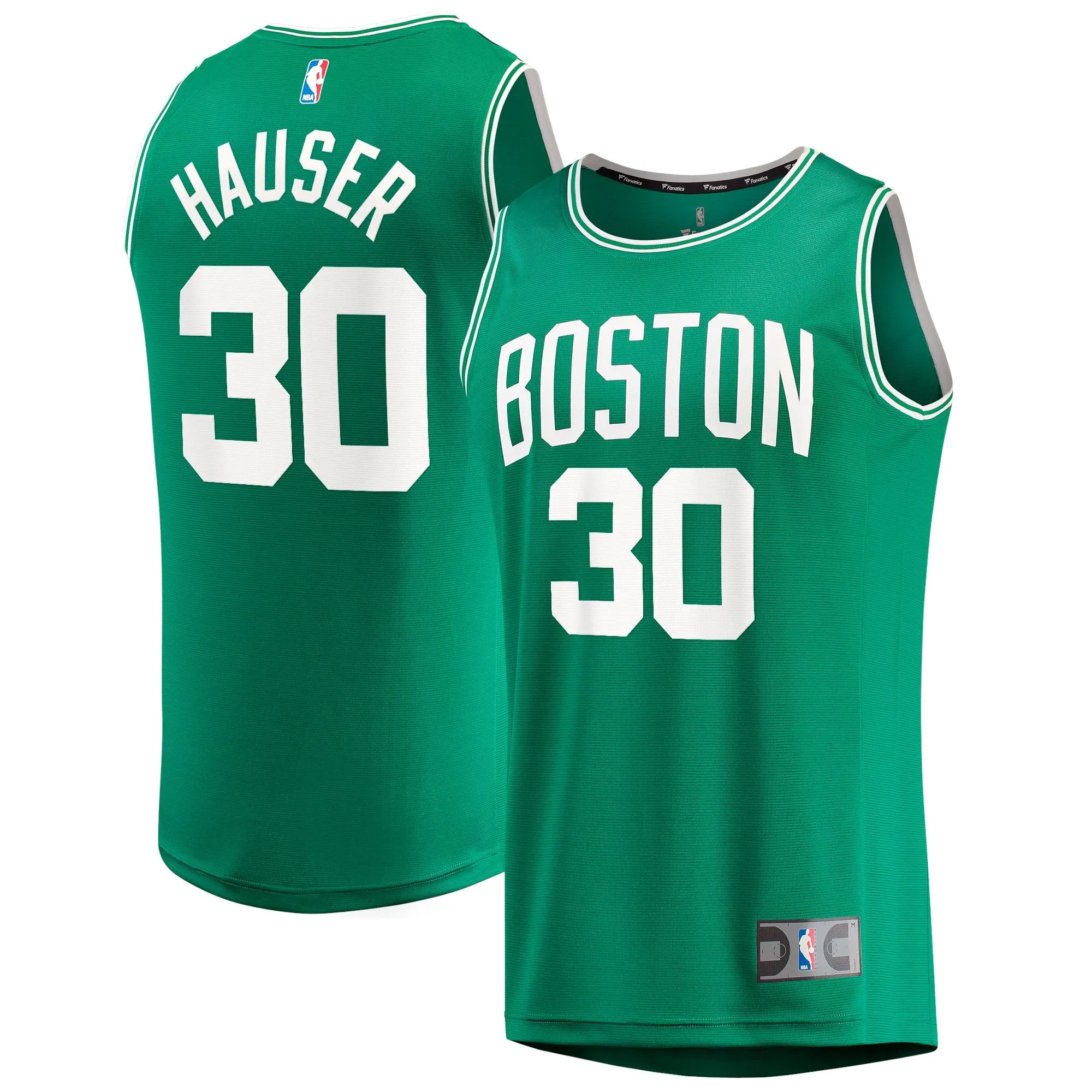 Sam Hauser Boston Celtics Fanatics Branded Fast Break Replica Jersey - Icon Edition - Kelly Green