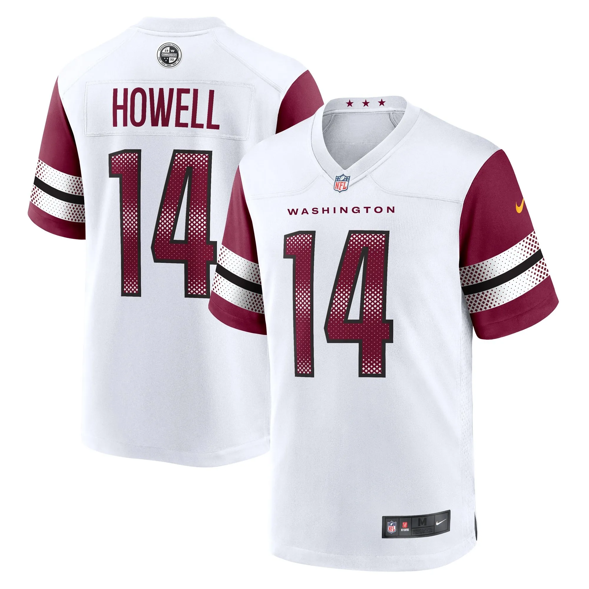 Sam Howell Washington Commanders  Team Game Jersey -  White