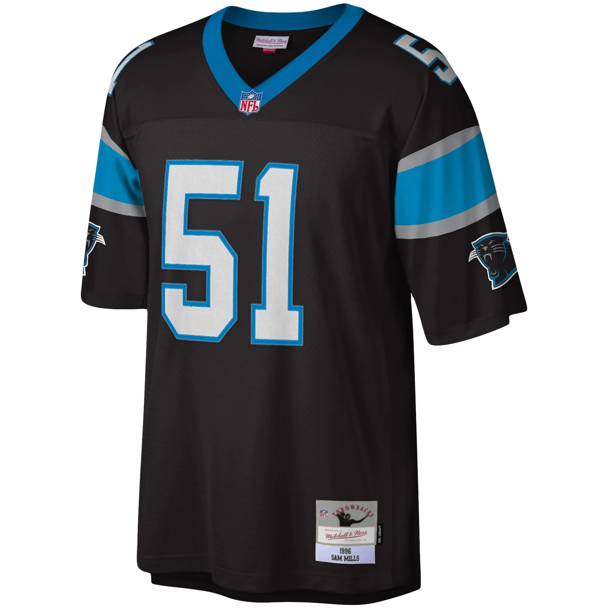 Sam Mills Carolina Panthers Mitchell & Ness Legacy Replica Jersey - Black