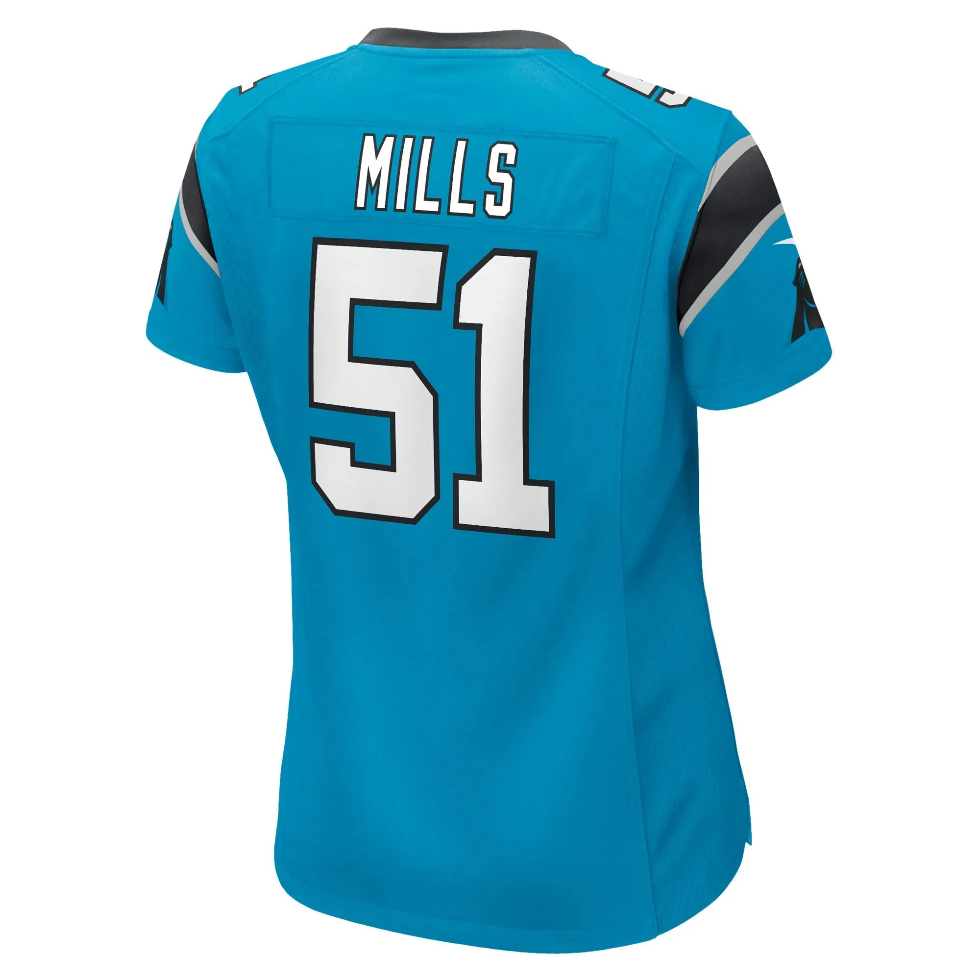 Sam Mills Carolina Panthers  Women's Retired Player Jersey - Blue