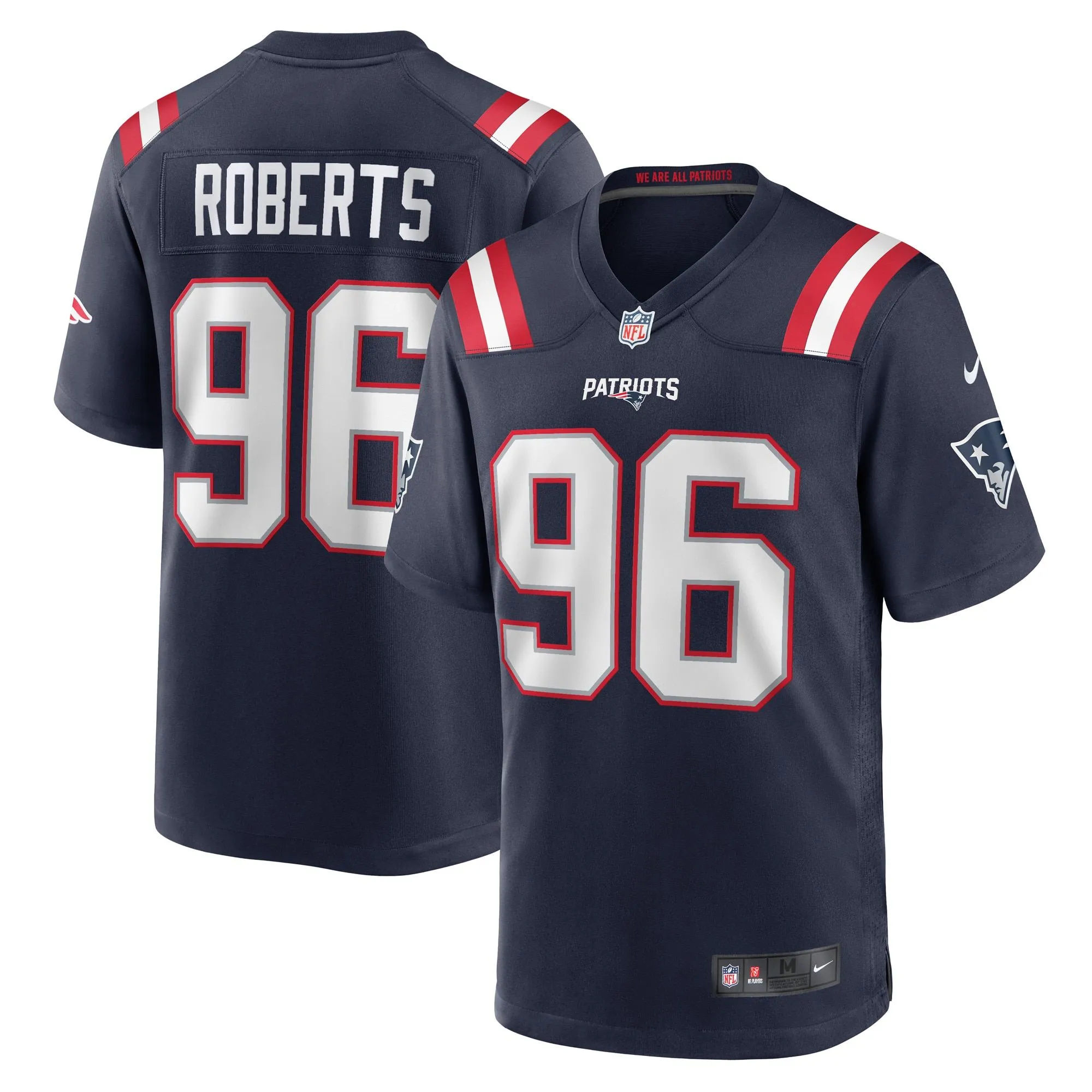 Sam Roberts New England Patriots  Game Player Jersey - Navy