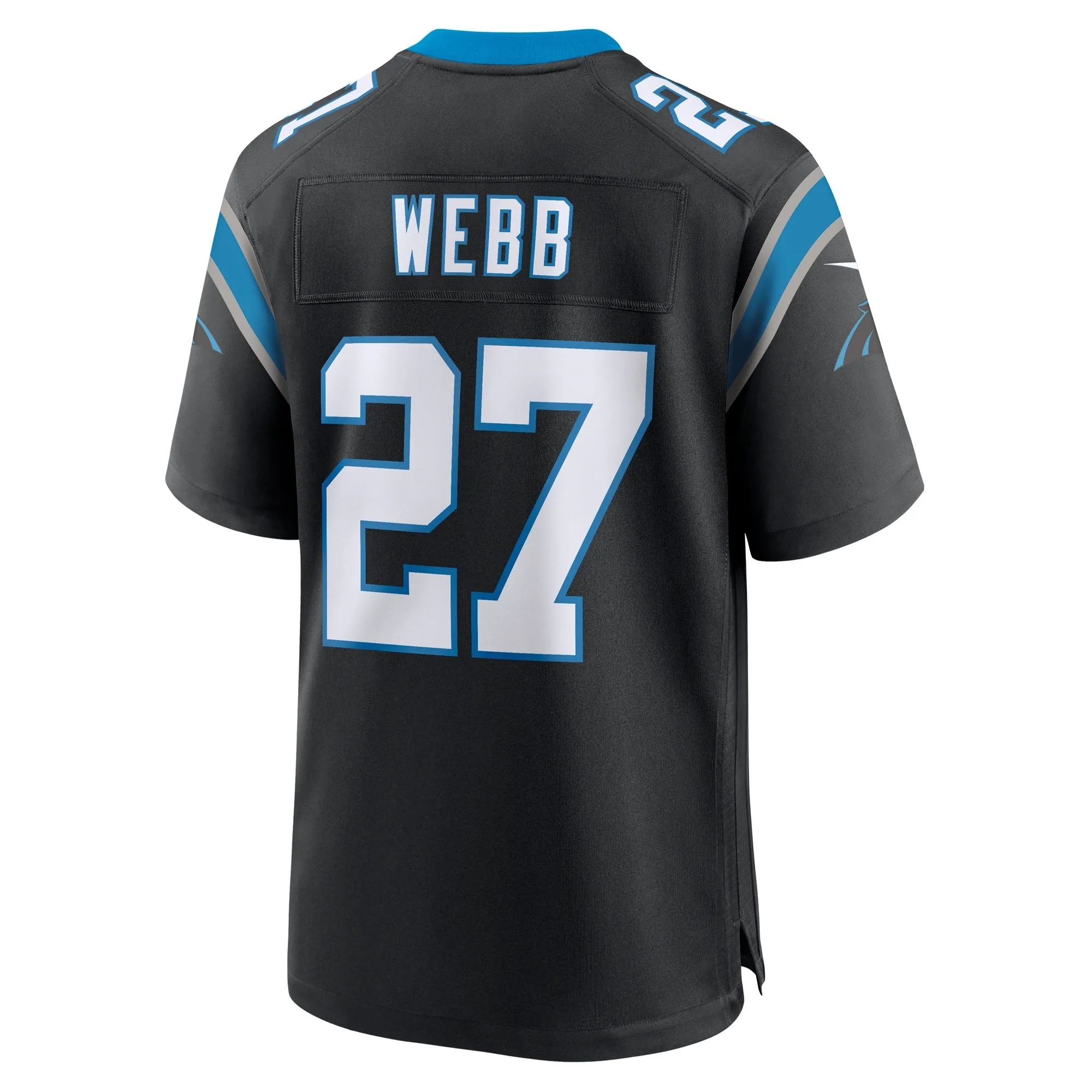 Sam Webb Carolina Panthers  Team Game Jersey -  Black