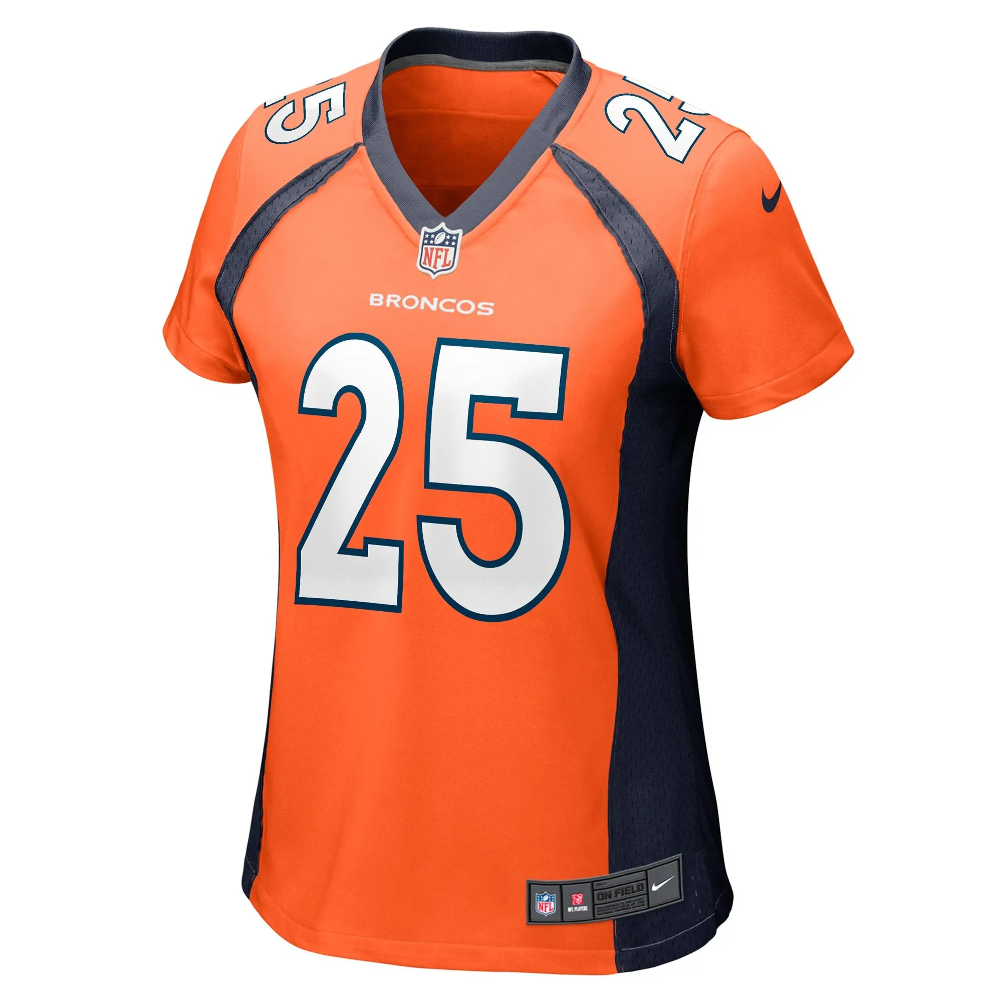 Samaje Perine Denver Broncos  Women's Game Player Jersey - Orange