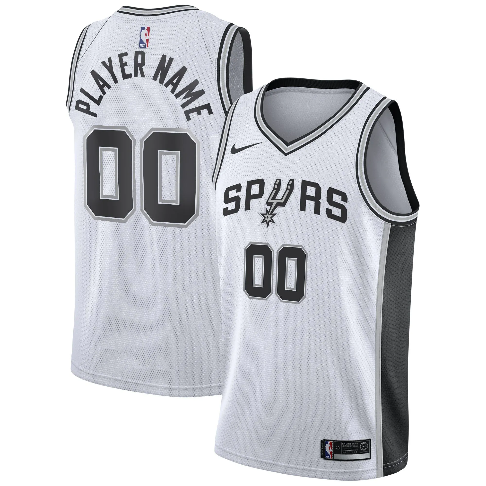 San Antonio Spurs  2020/21 Swingman Custom Jersey - Association Edition - White