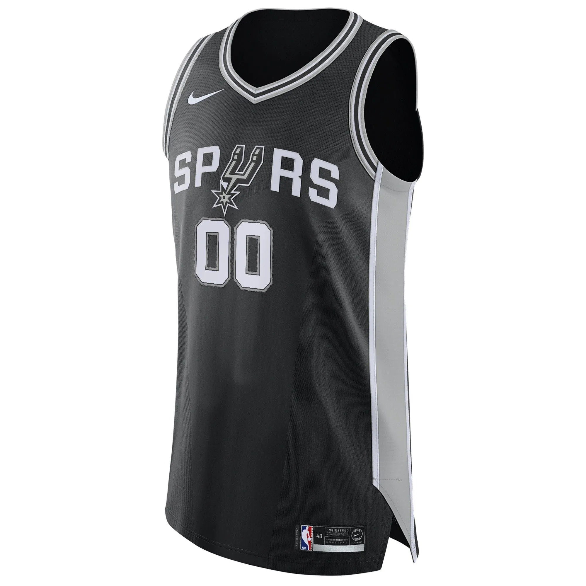 San Antonio Spurs   Custom Jersey Black - Icon Edition