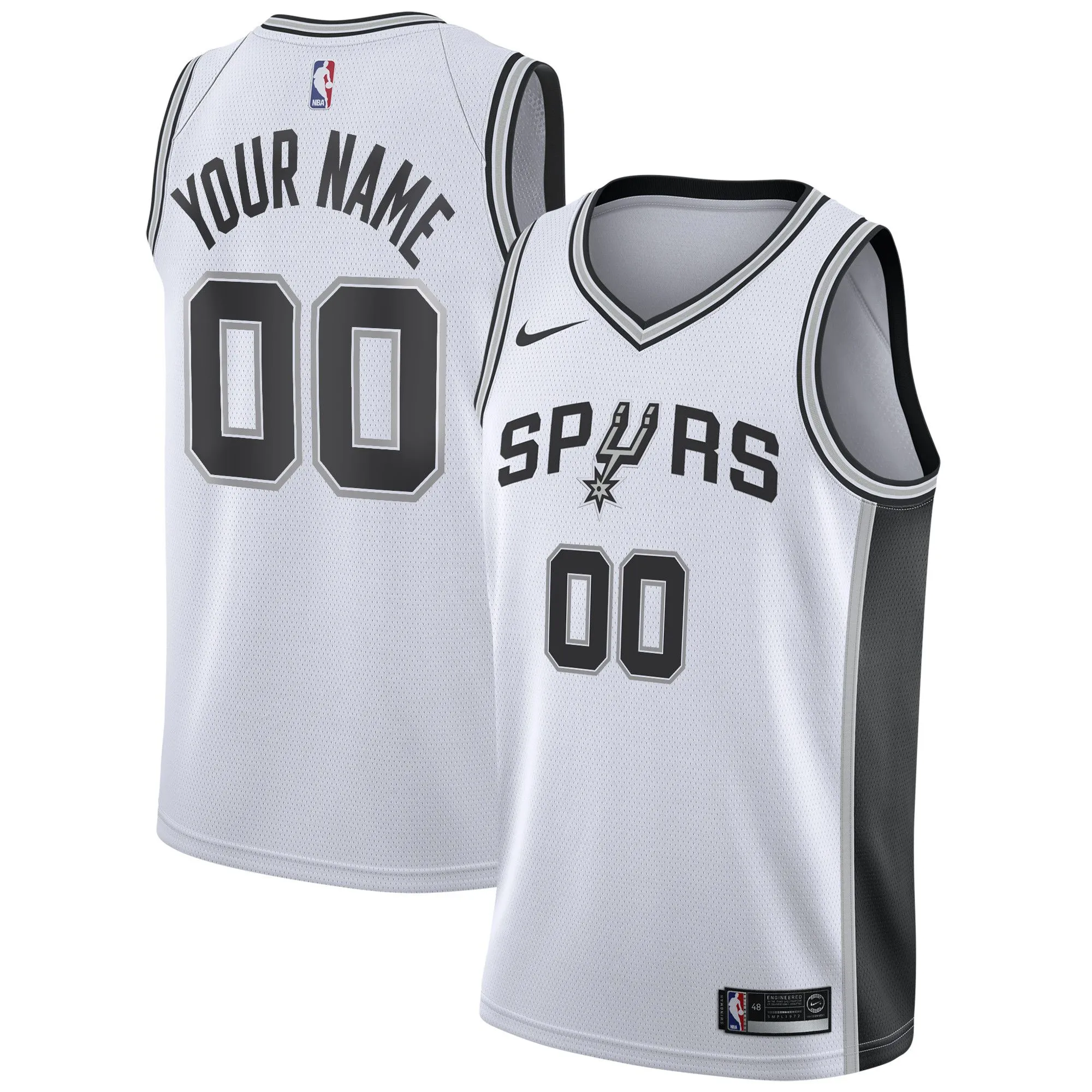 San Antonio Spurs  Custom Swingman Jersey White - Association Edition