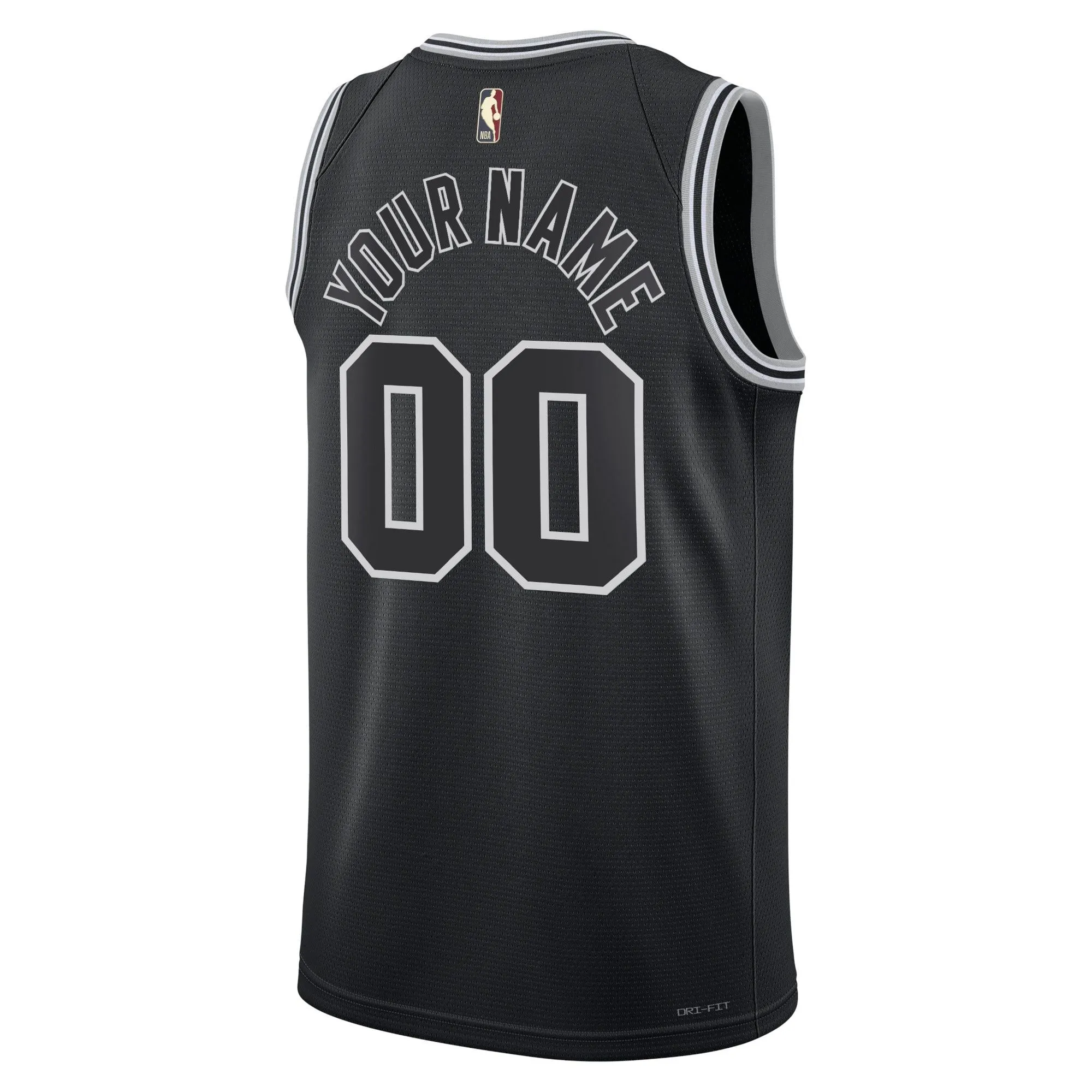 San Antonio Spurs  Unisex 2022/23 Custom Swingman Jersey - Classic Edition - Black