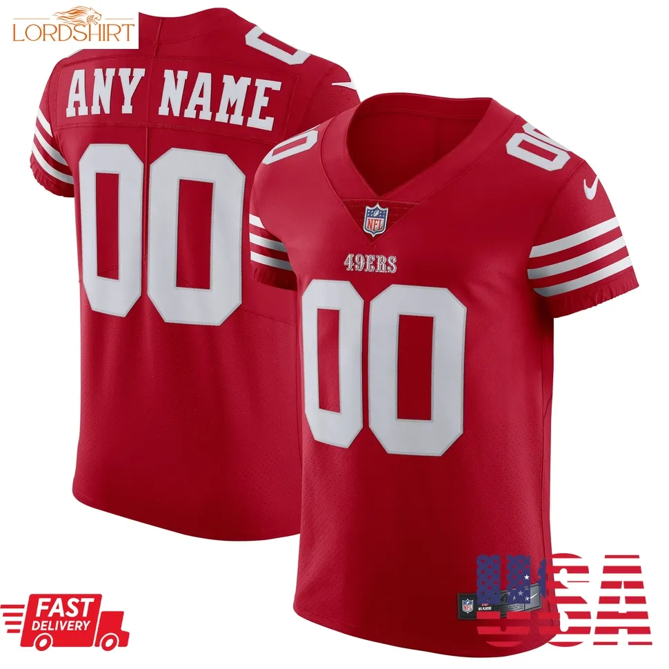 San Francisco 49Ers  Vapor Elite Custom Jersey   Scarlet