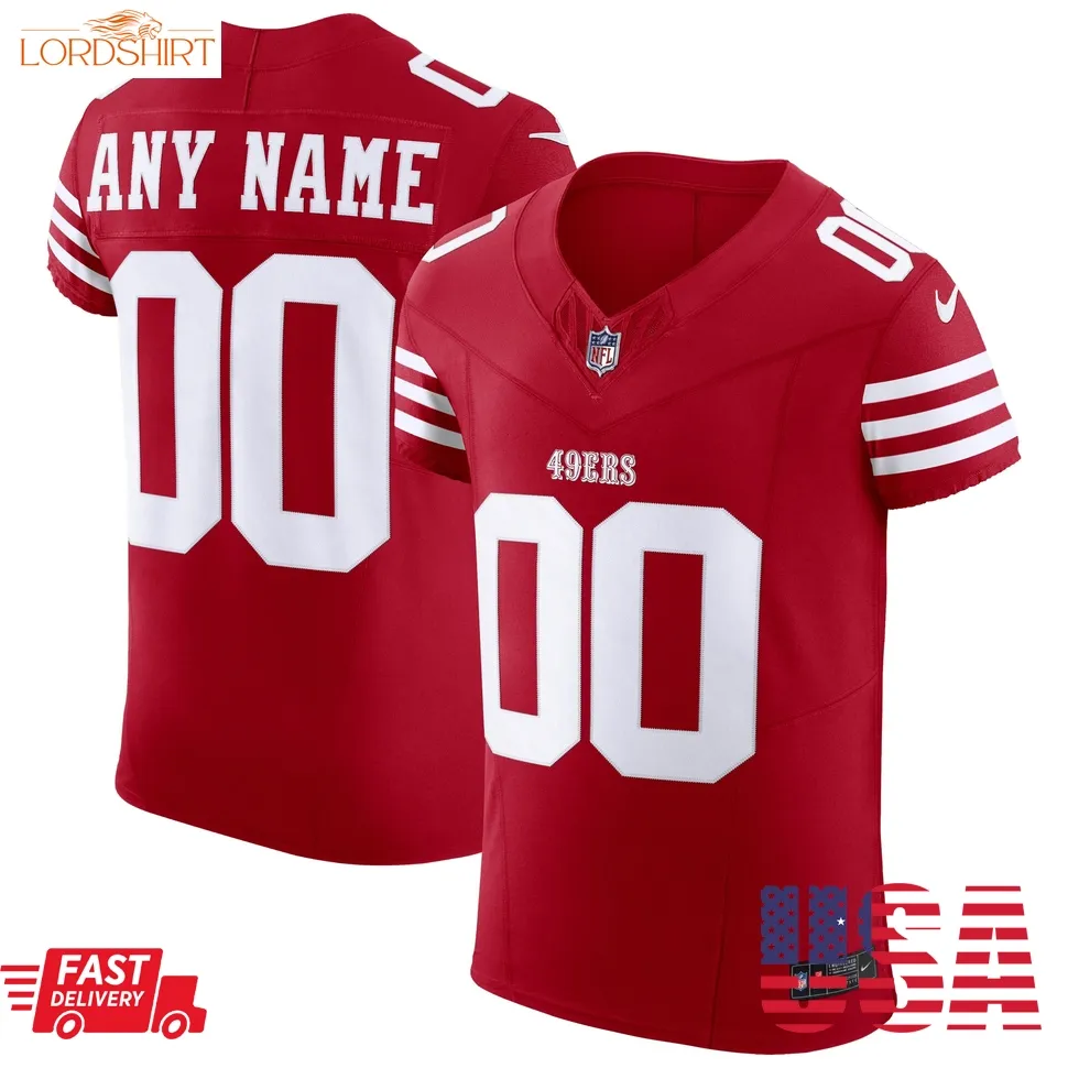 San Francisco 49Ers  Vapor Fuse Elite Custom Jersey   Scarlet