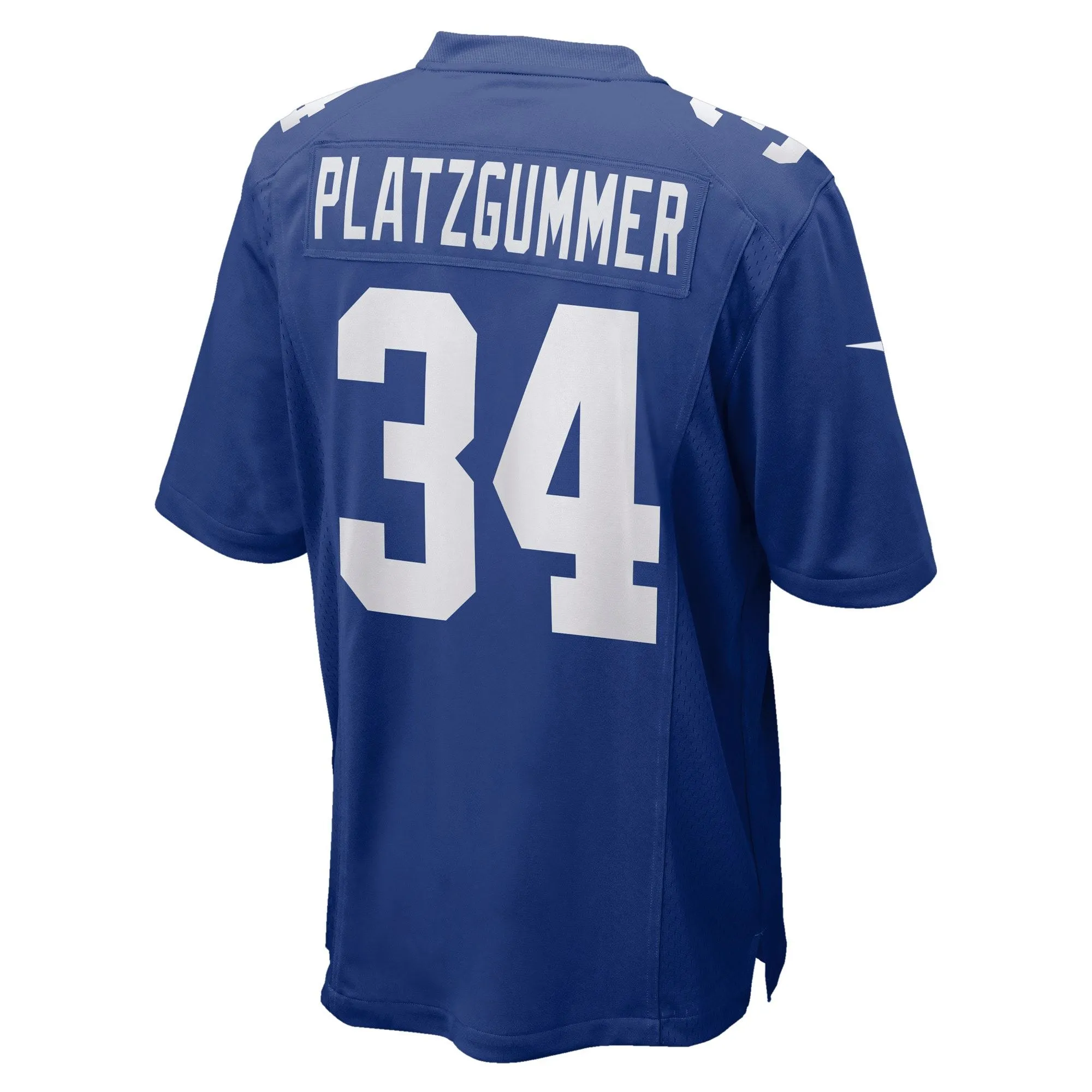 Sandro Platzgummer New York Giants  Game Player Jersey - Royal