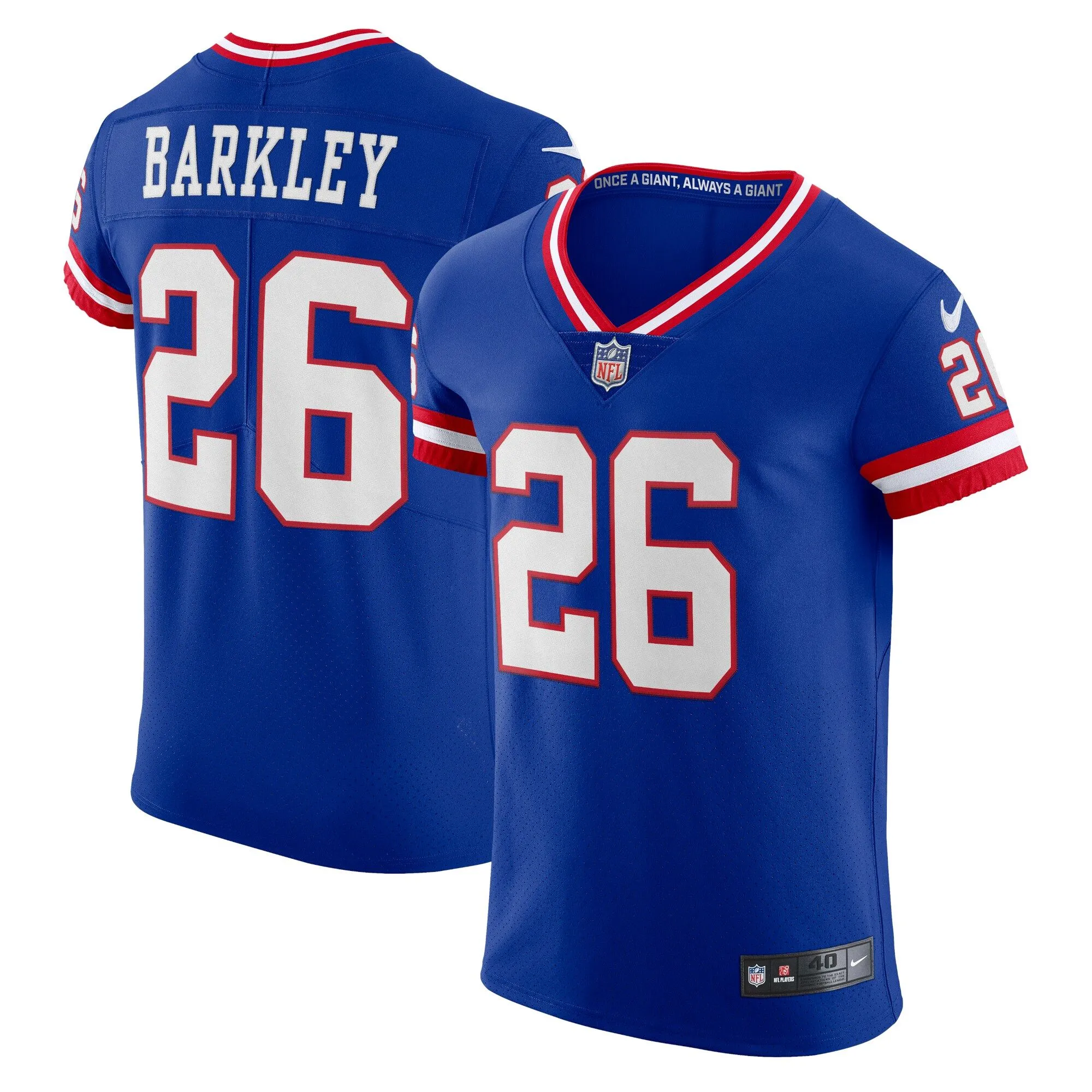 Saquon Barkley New York Giants  Classic Vapor Elite Player Jersey - Royal