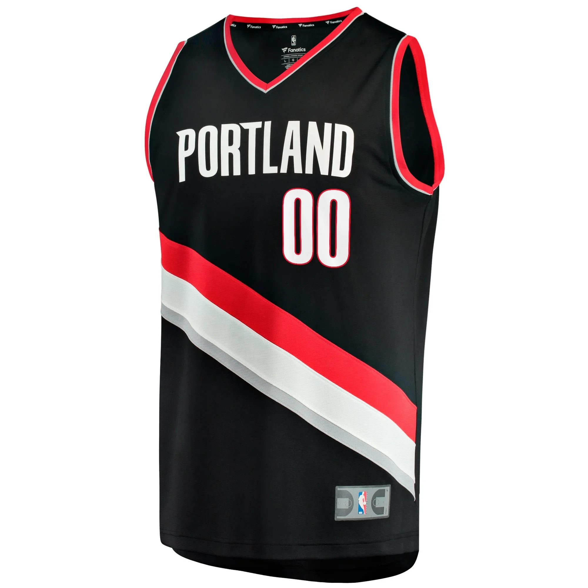 Scoot Henderson Portland Trail Blazers Fanatics Branded  Fast Break Replica Jersey - Icon Edition - Black