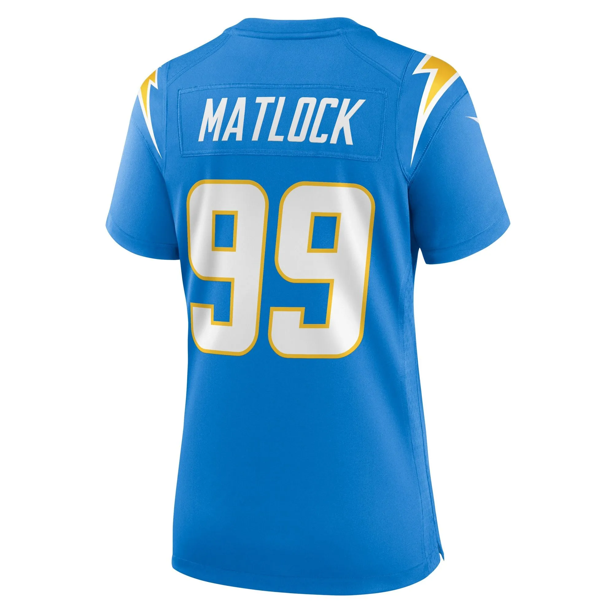 Scott Matlock Los Angeles Chargers  Women's Team Game Jersey - Powder Blue