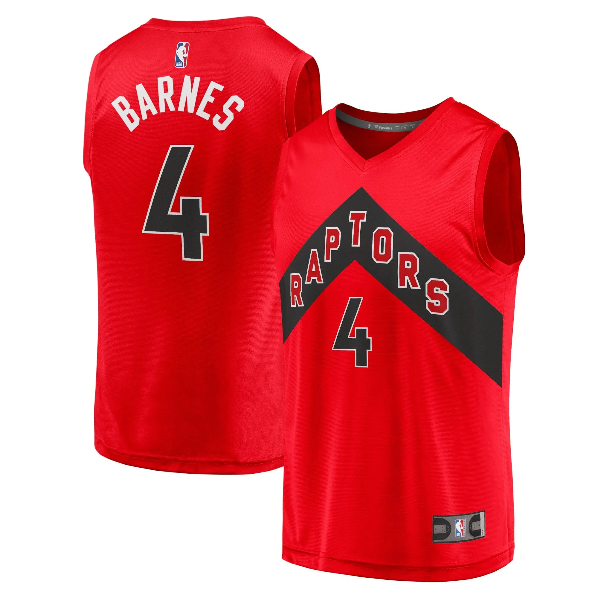 Scottie Barnes Toronto Raptors Fanatics Branded Fast Break Replica Jersey - Icon Edition - Red