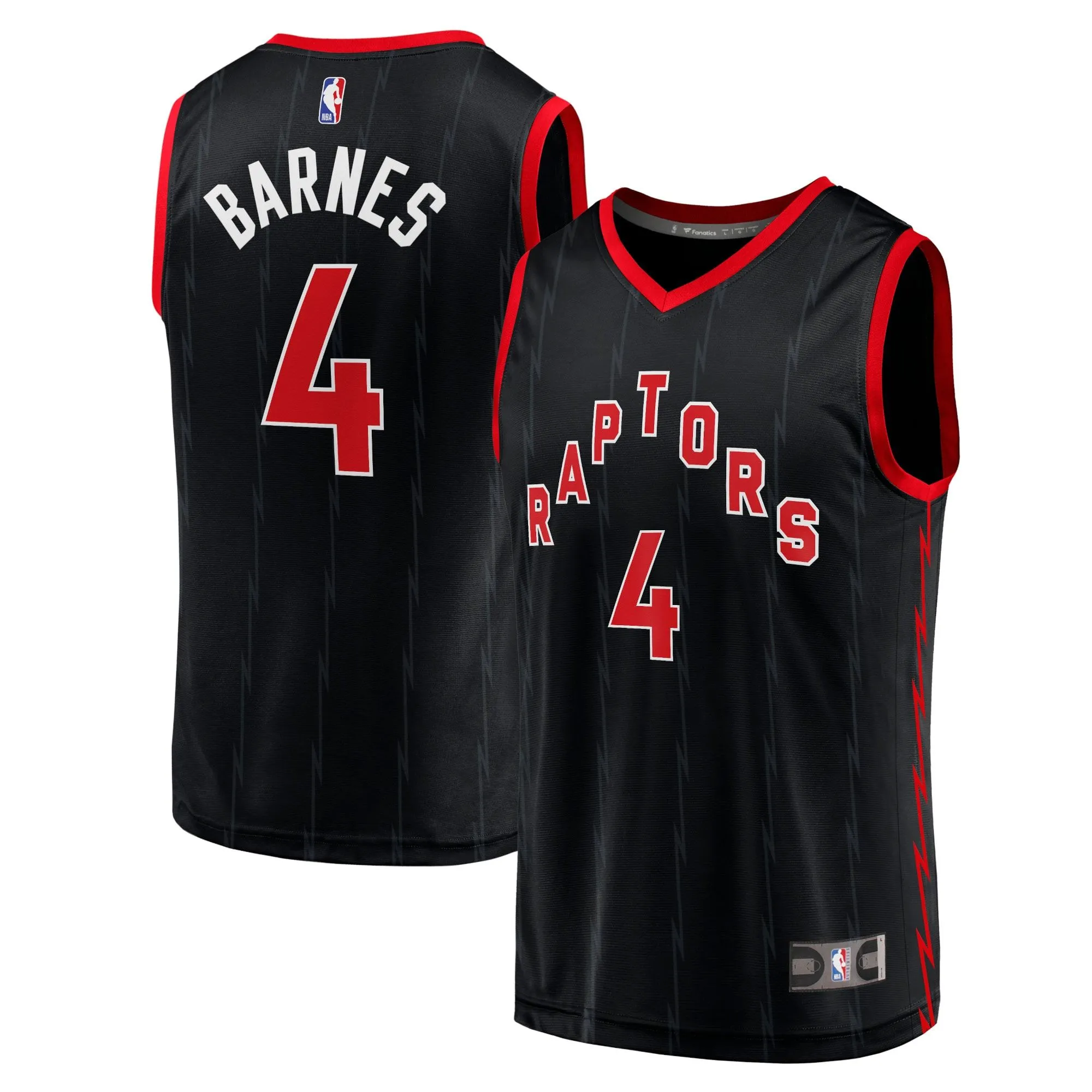 Scottie Barnes Toronto Raptors Fanatics Branded Youth Fast Break Player Jersey - Statement Edition - Black