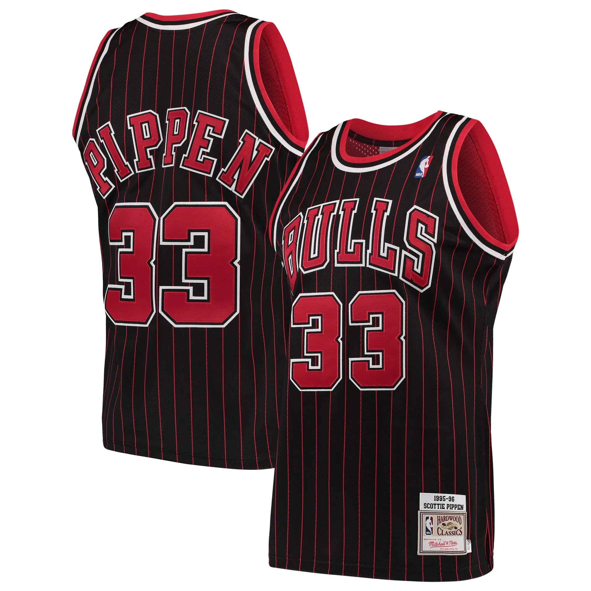 Scottie Pippen Chicago Bulls Mitchell & Ness 1995/96 Hardwood Classics  Jersey - Black