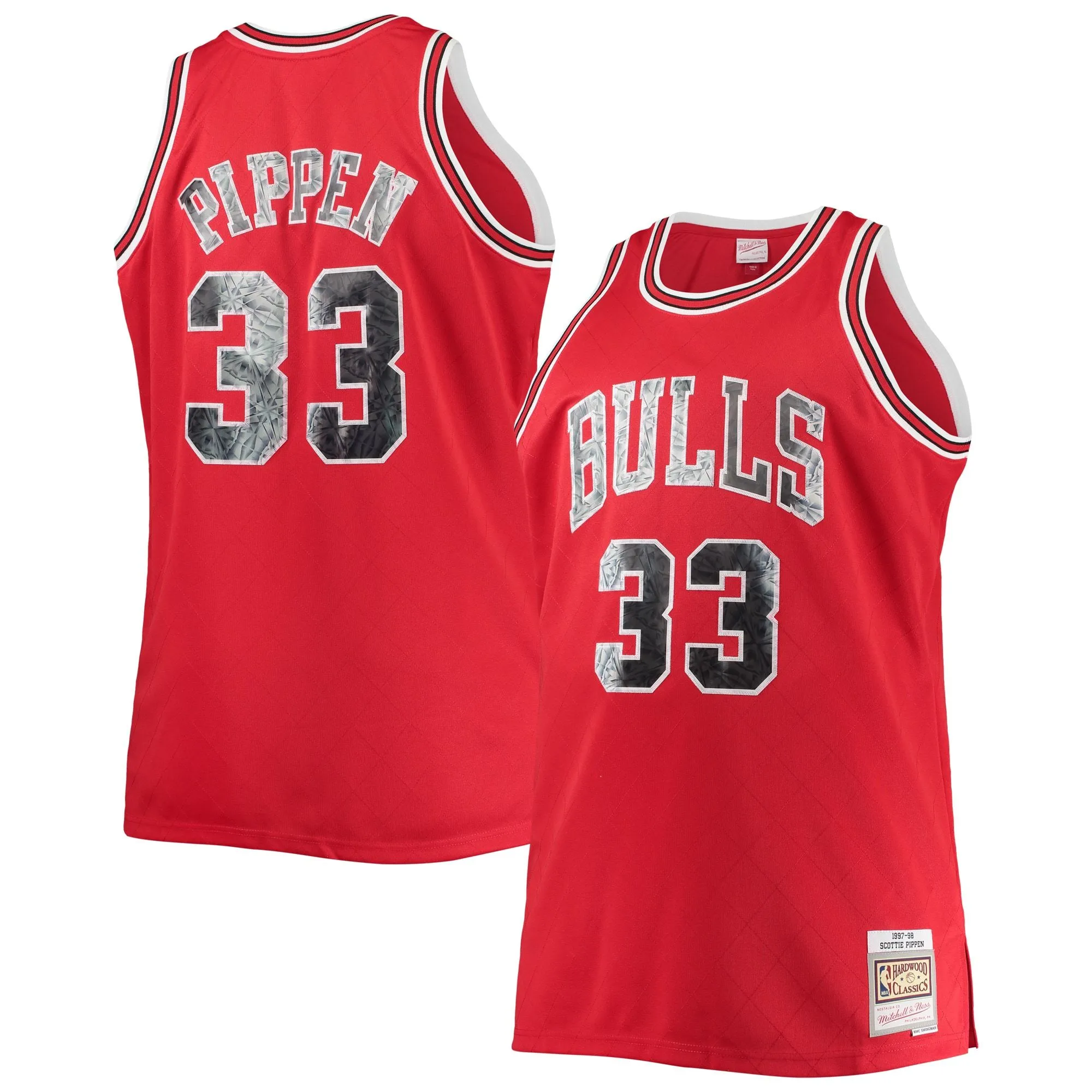 Scottie Pippen Chicago Bulls Mitchell & Ness Big & Tall 1997/98 NBA 75th Anniversary Diamond Swingman Jersey - Red