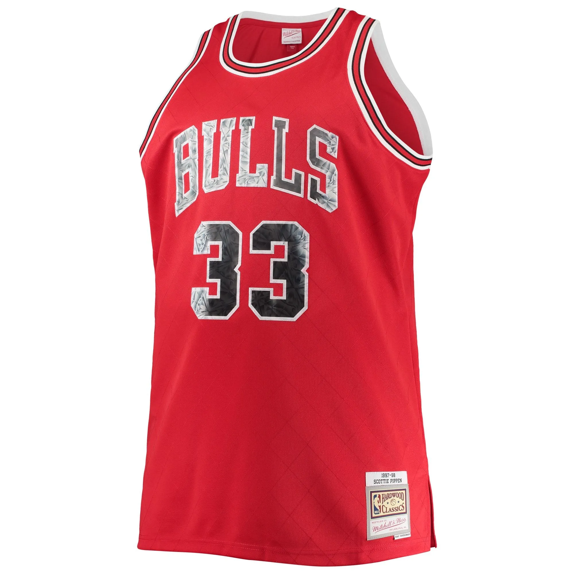 Scottie Pippen Chicago Bulls Mitchell & Ness Big & Tall 1997/98 NBA 75th Anniversary Diamond Swingman Jersey - Red