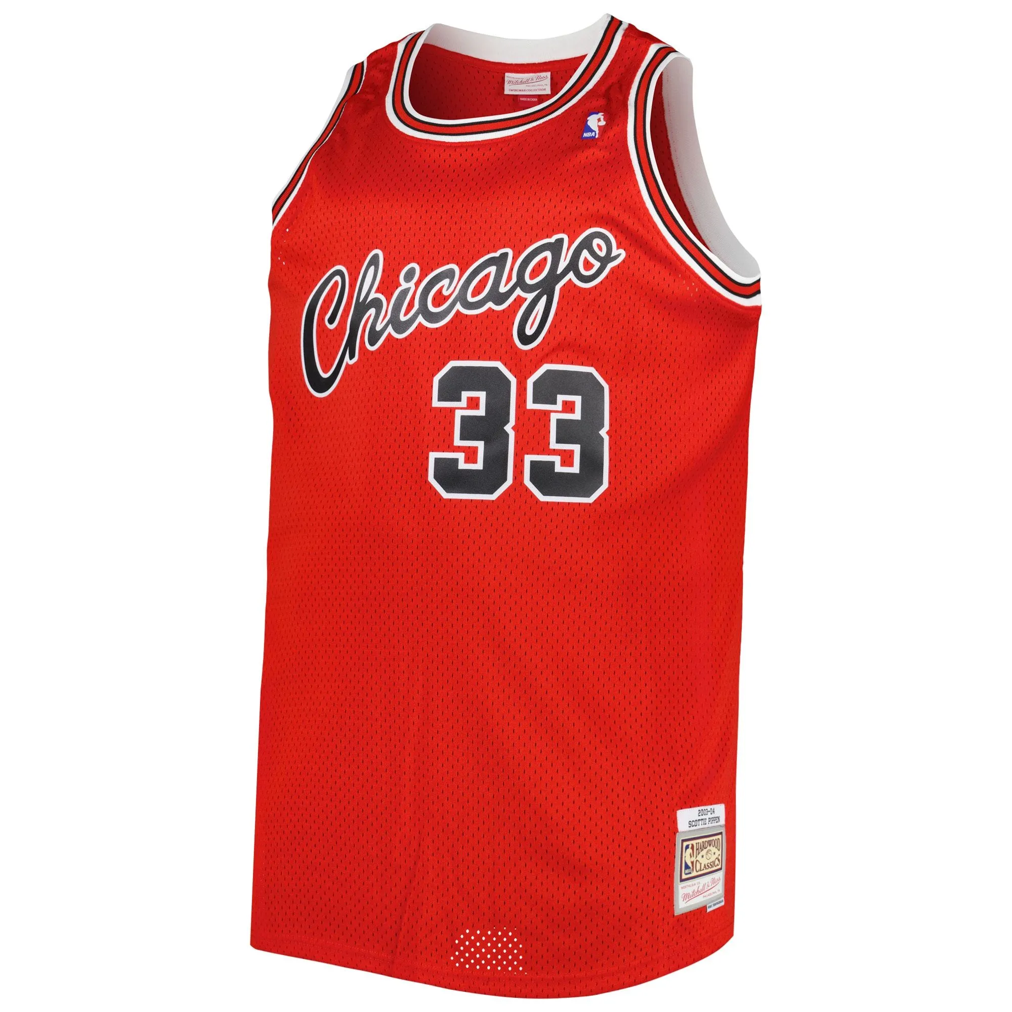 Scottie Pippen Chicago Bulls Mitchell & Ness Big & Tall Hardwood Classics 2003/04 Swingman Jersey - Red