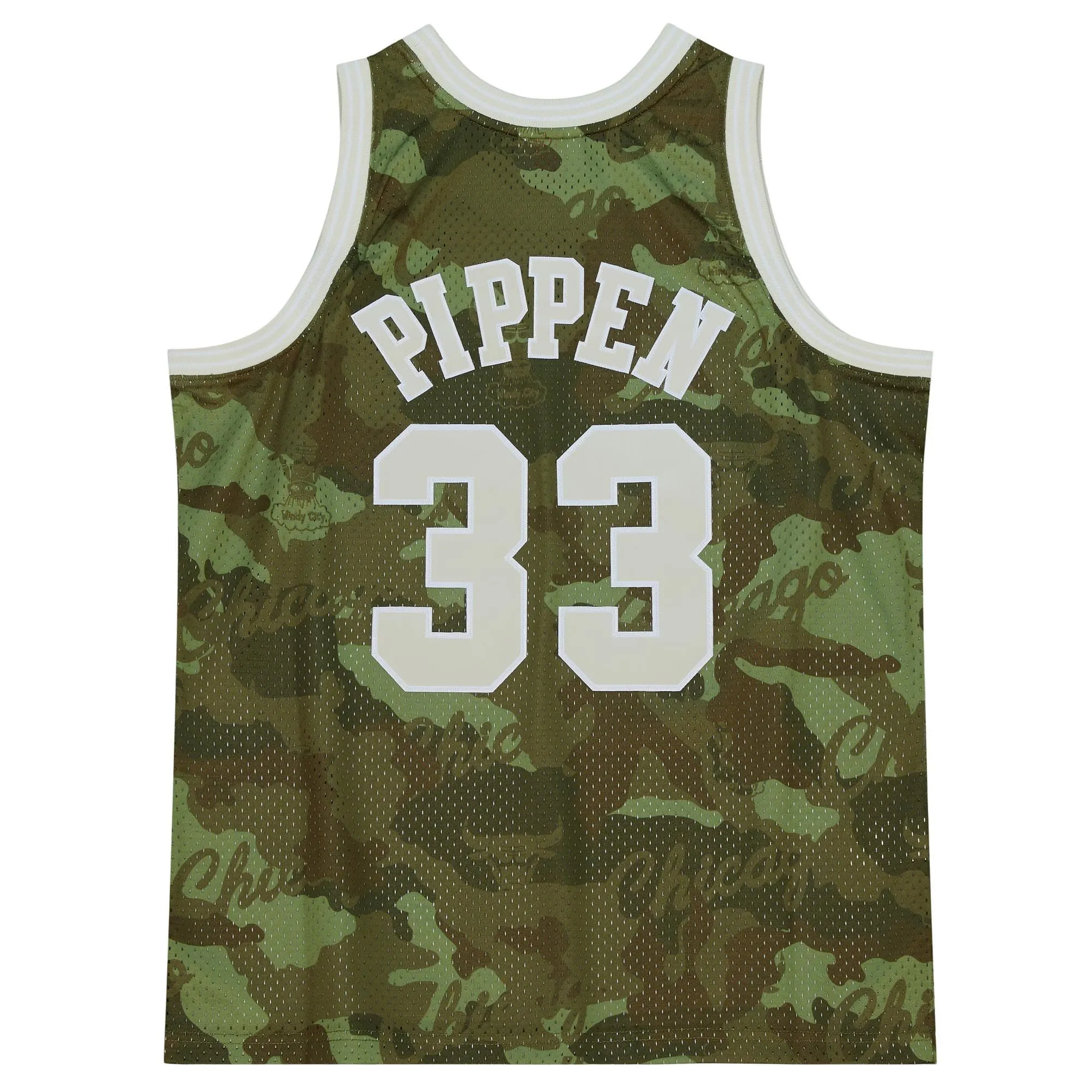 Scottie Pippen Chicago Bulls Mitchell & Ness Hardwood Classics 1997/98 Ghost Green Swingman Jersey - Camo