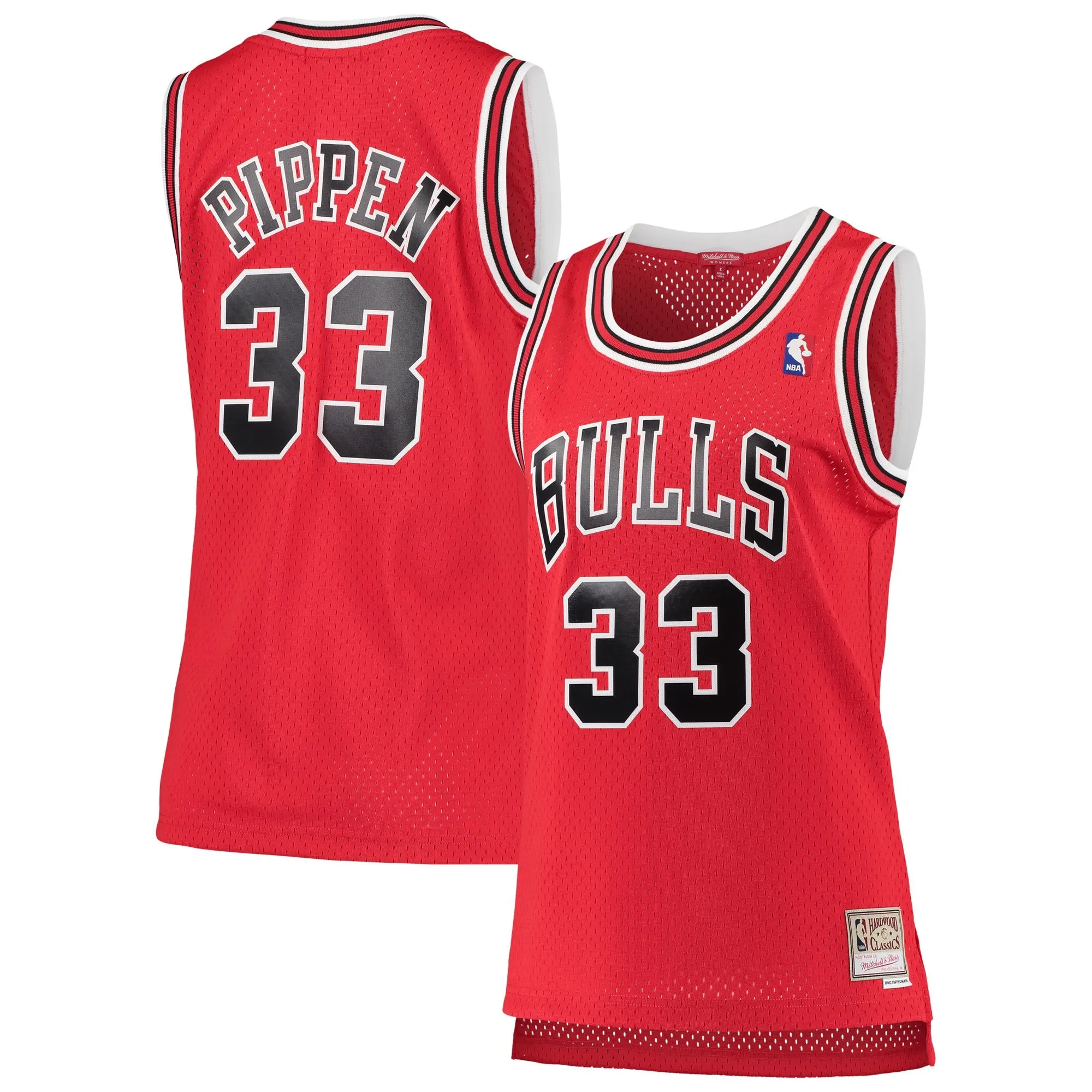 Scottie Pippen Chicago Bulls Mitchell & Ness Women's 1997/98 Hardwood Classics Swingman Jersey - Red