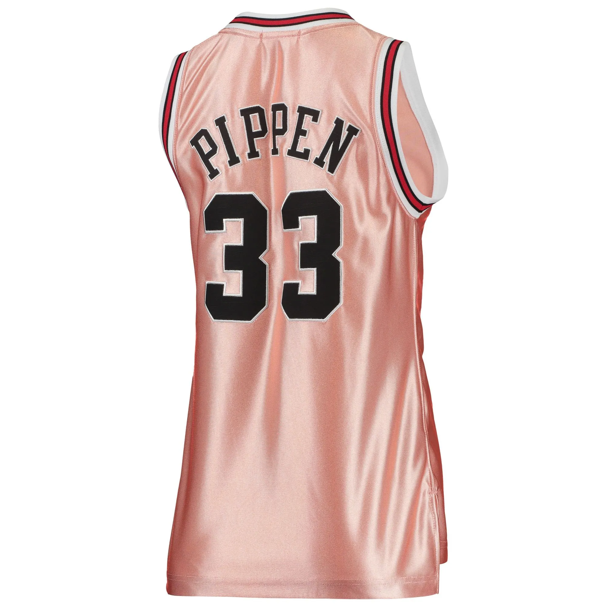 Scottie Pippen Chicago Bulls Mitchell & Ness Women's 75th Anniversary Rose Gold 1997 Swingman Jersey - Pink