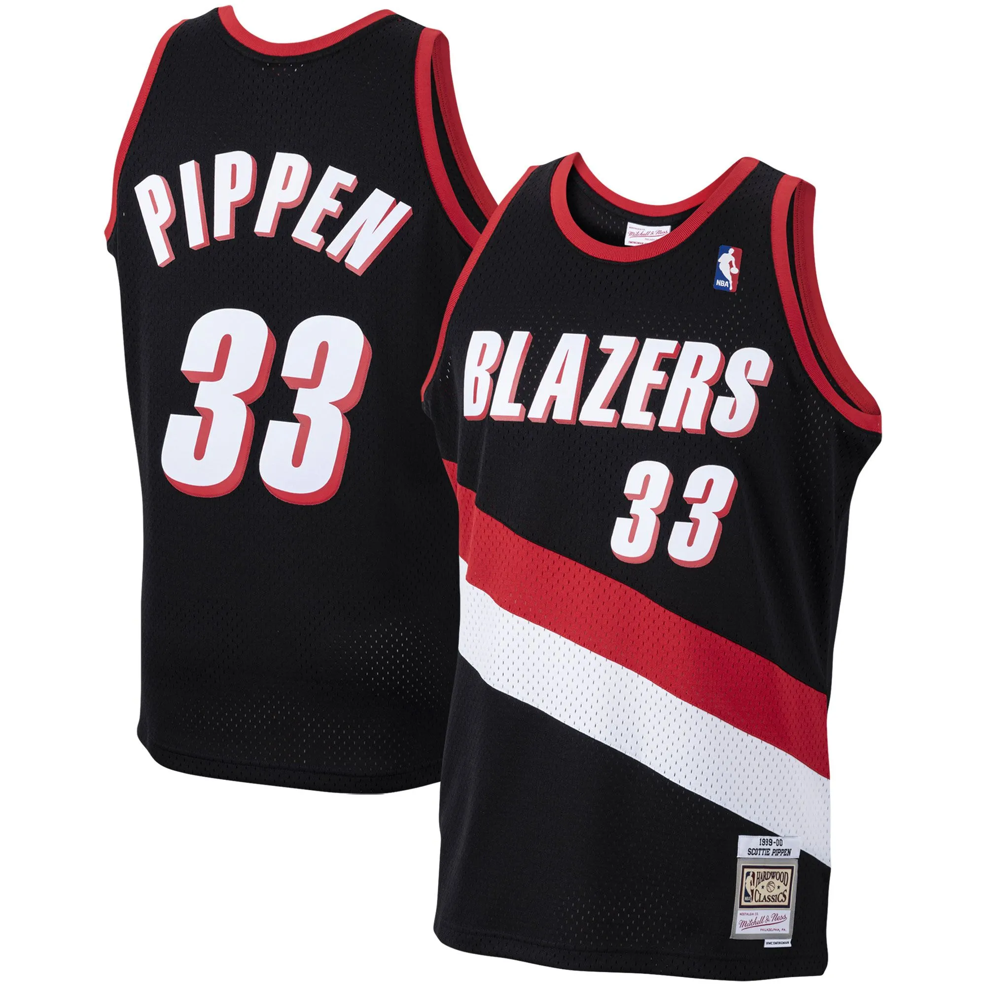 Scottie Pippen Portland Trail Blazers Mitchell & Ness 1999/00 Hardwood Classics Swingman Jersey - Black