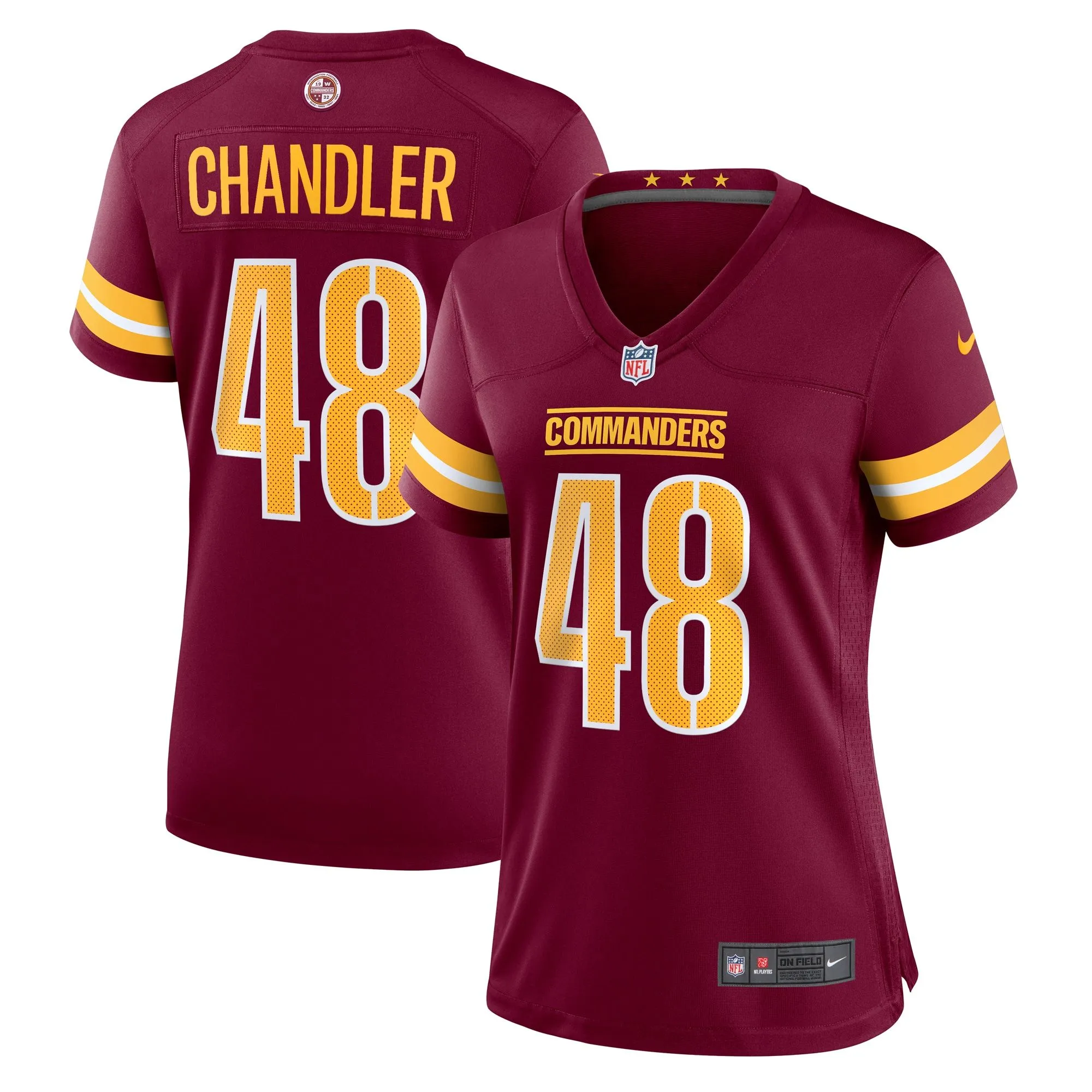 Sean Chandler Washington Commanders  Women's  Game Jersey -  Burgundy