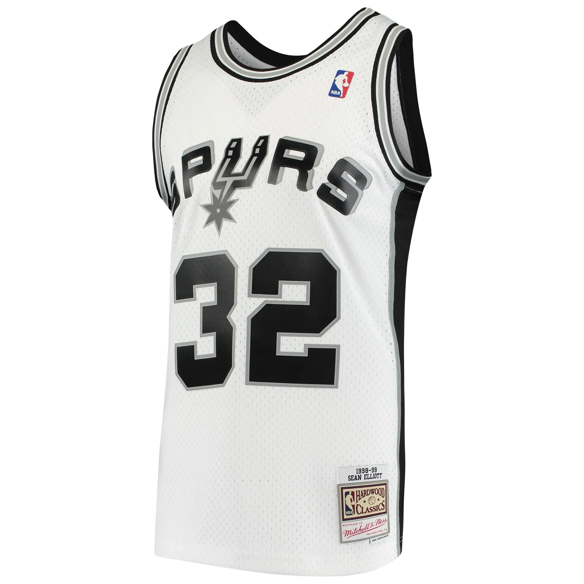 Sean Elliott San Antonio Spurs Mitchell & Ness 1998/99 Hardwood Classics Swingman Jersey - White