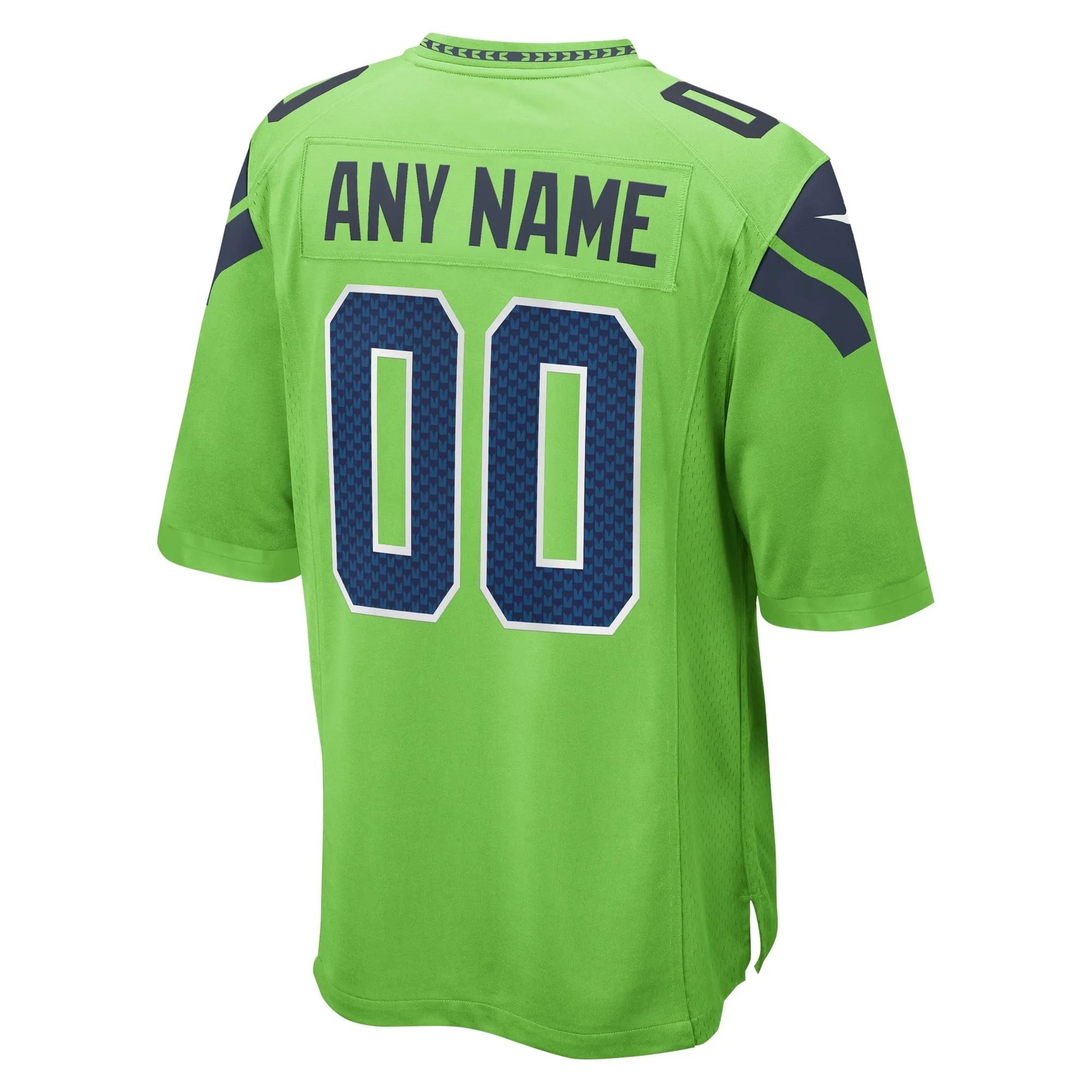 Seattle Seahawks  Alternate Custom Game Jersey - Neon Green