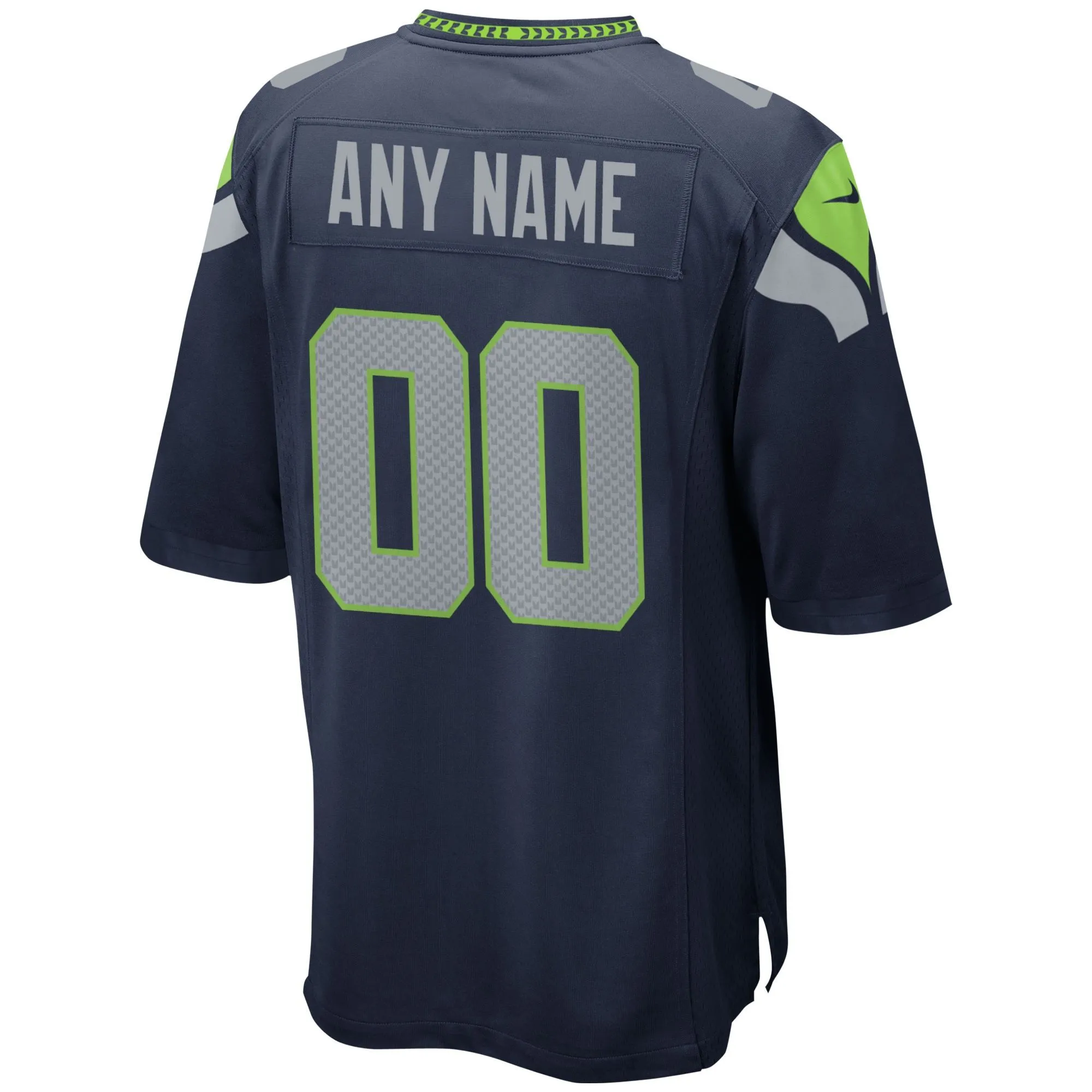 Seattle Seahawks  Custom Game Jersey - College Navy