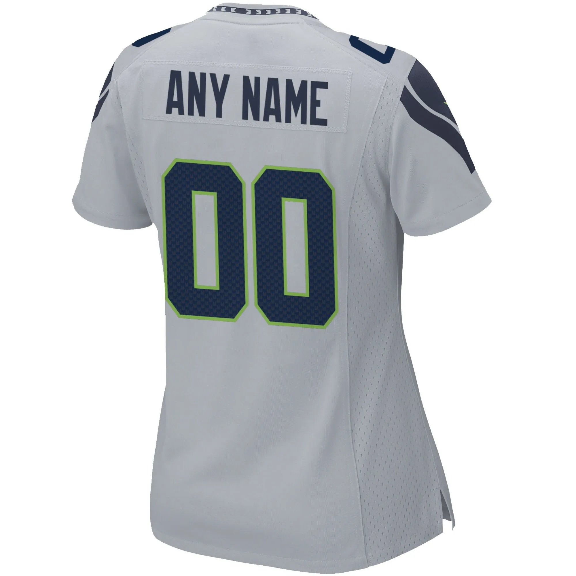 Seattle Seahawks  Women's Alternate Custom Game Jersey - Gray