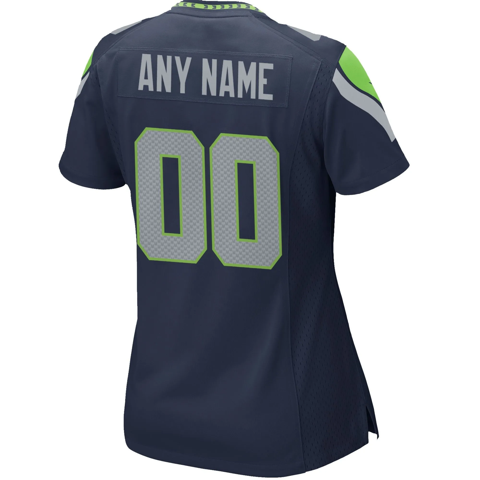 Seattle Seahawks  Women's Custom Game Jersey - College Navy