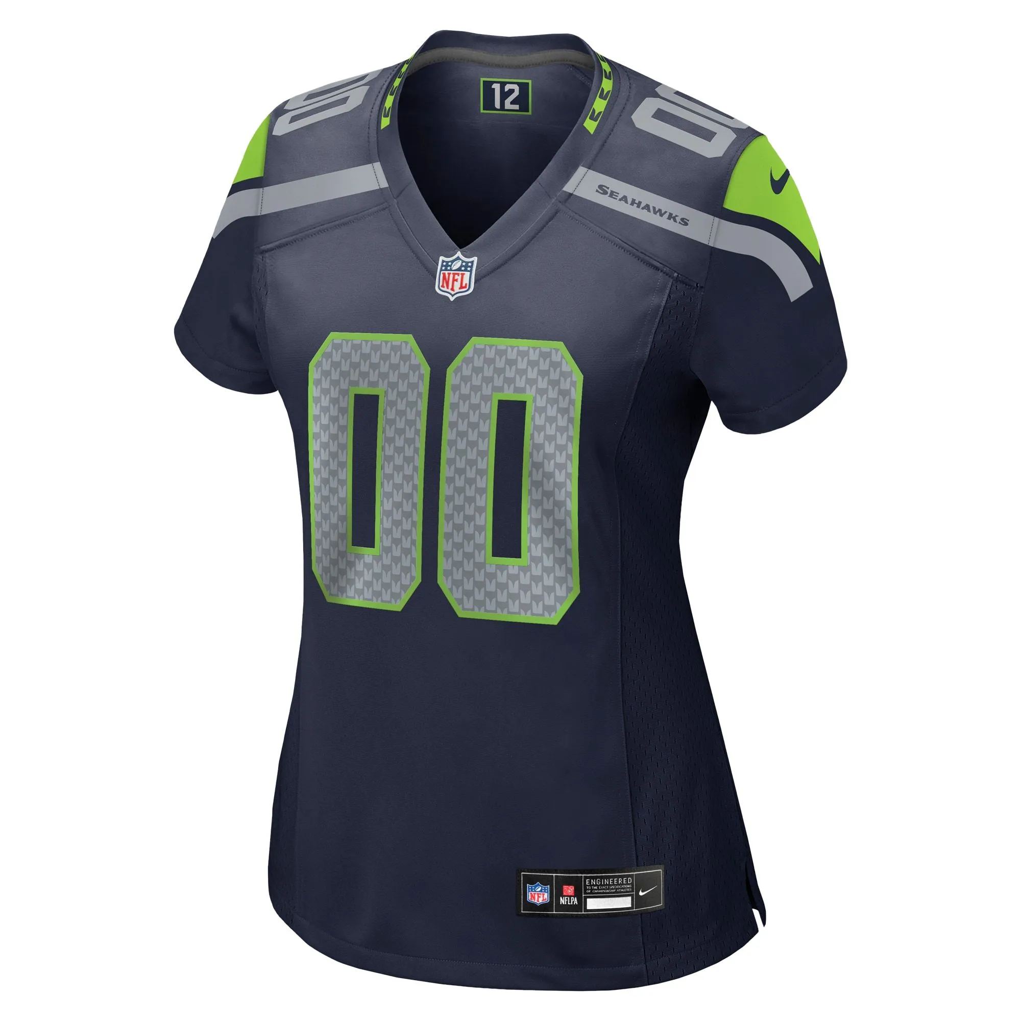 Seattle Seahawks  Women's Custom Game Jersey - College Navy