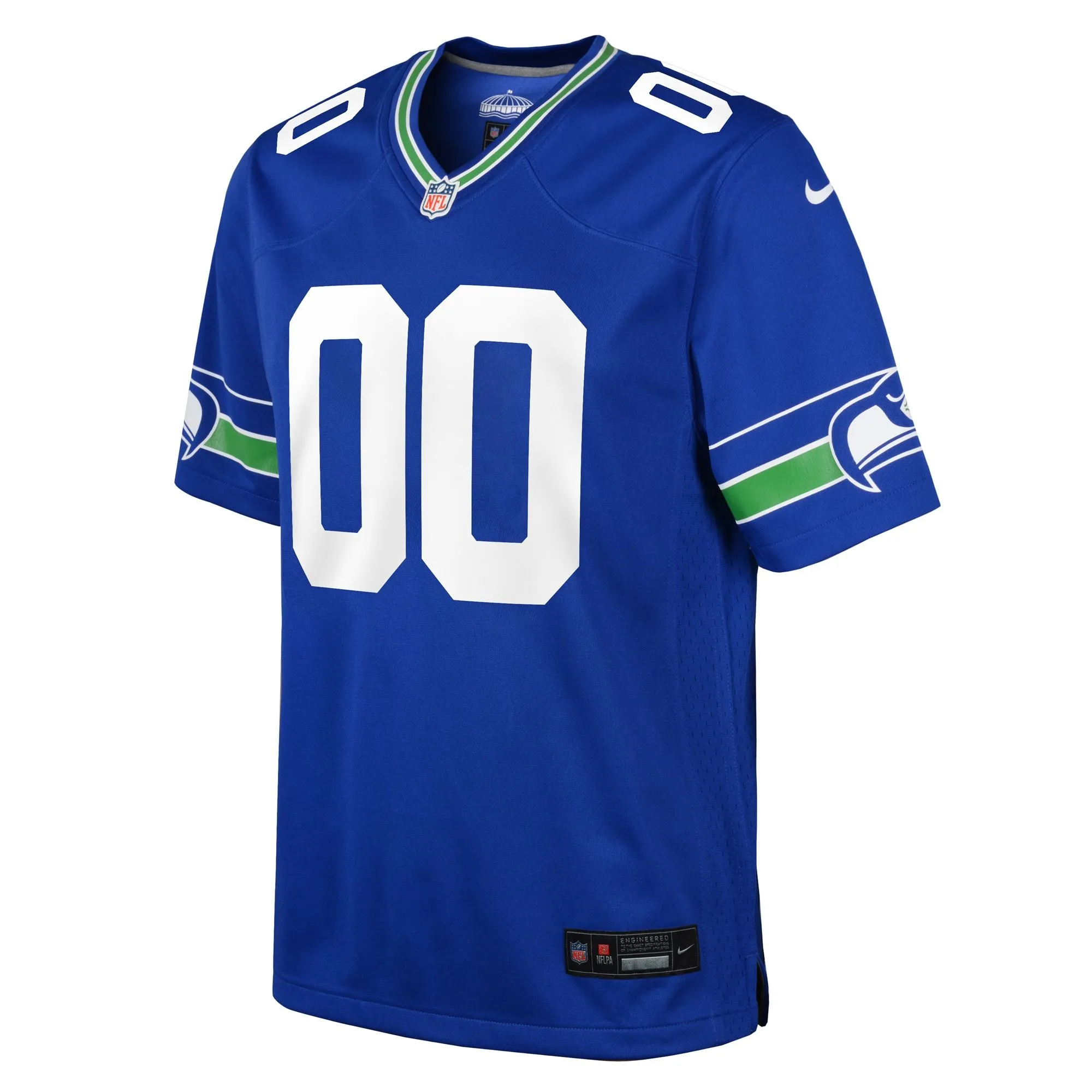 Seattle Seahawks  Youth Throwback Custom Jersey - Royal