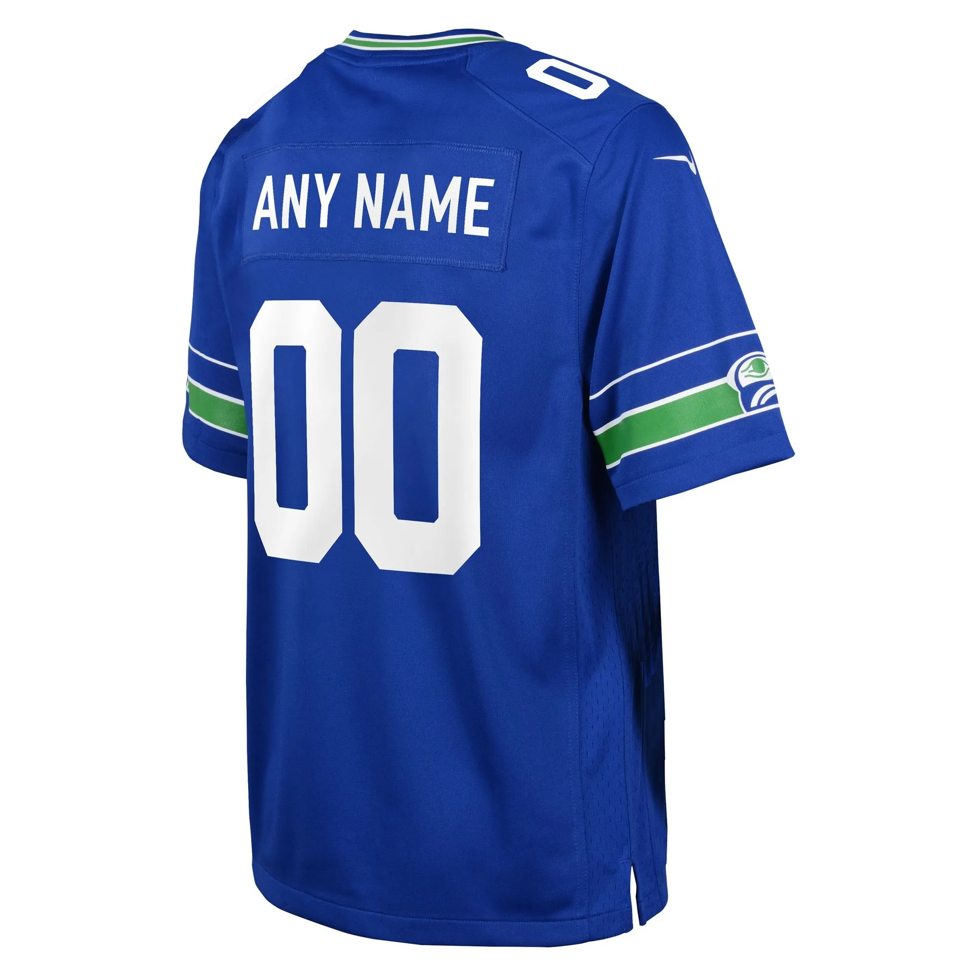 Seattle Seahawks  Youth Throwback Custom Jersey - Royal
