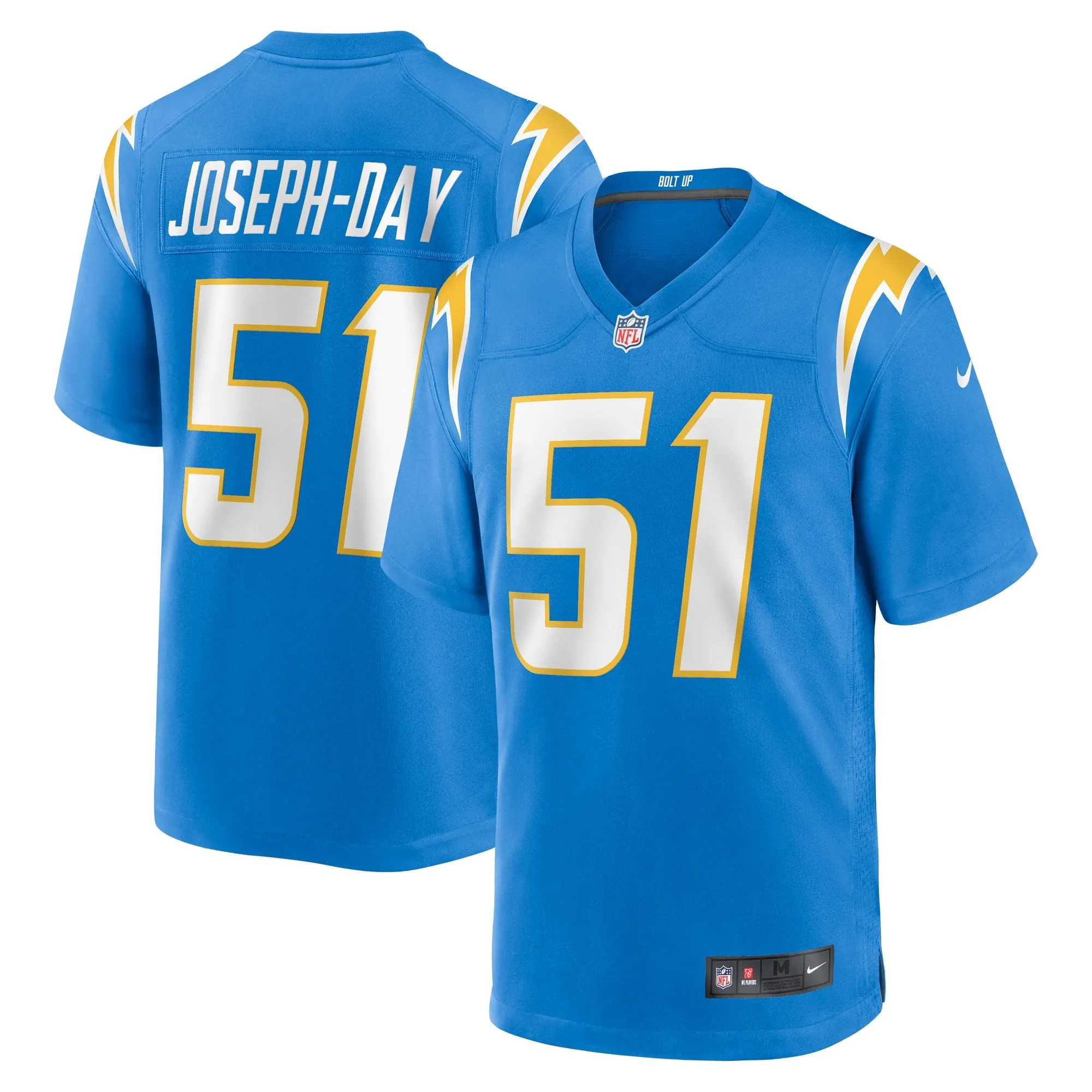 Sebastian Joseph-Day Los Angeles Chargers  Game Player Jersey - Powder Blue