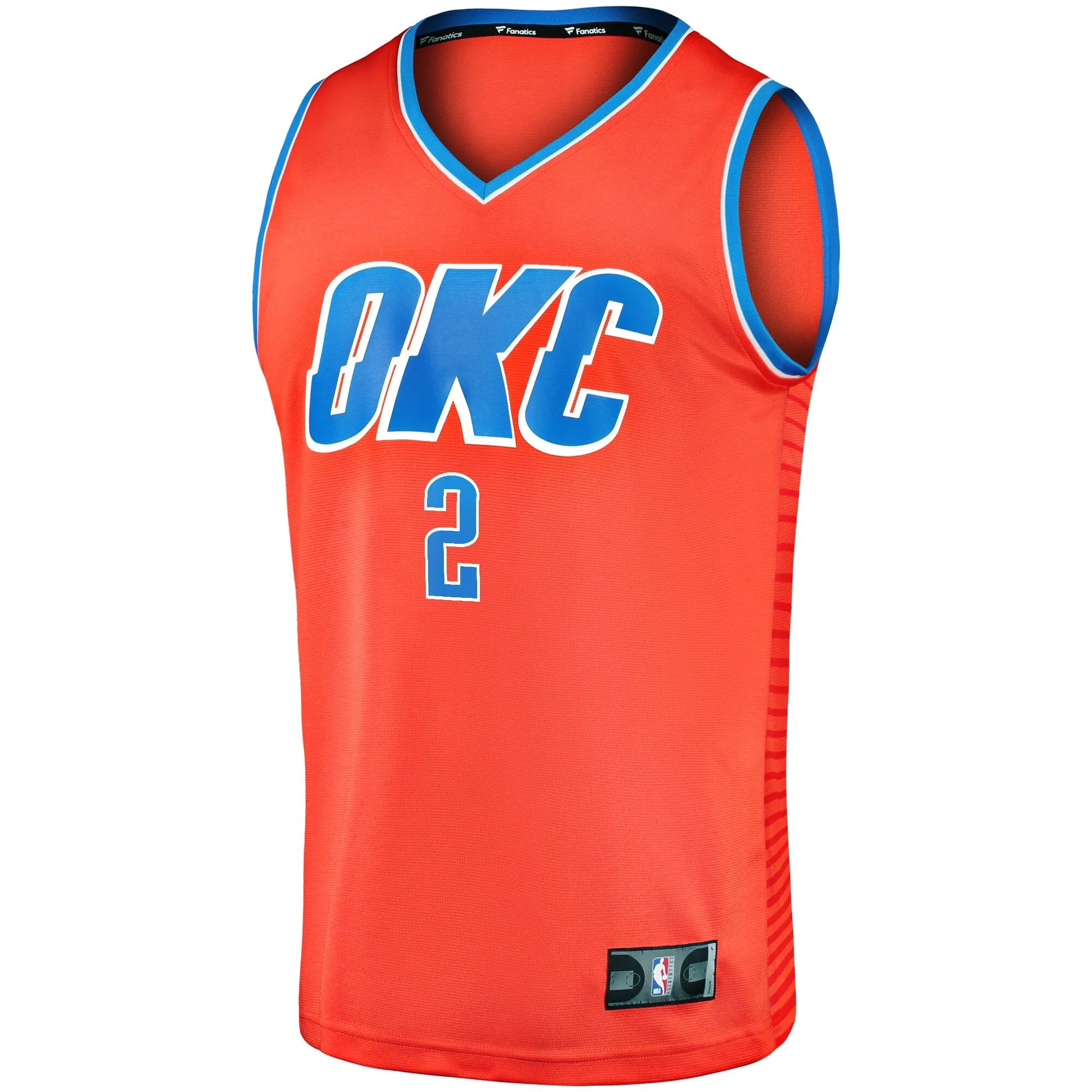 Shai Gilgeous-Alexander Oklahoma City Thunder Fanatics Branded Fast Break Player Jersey - Statement Edition - Orange