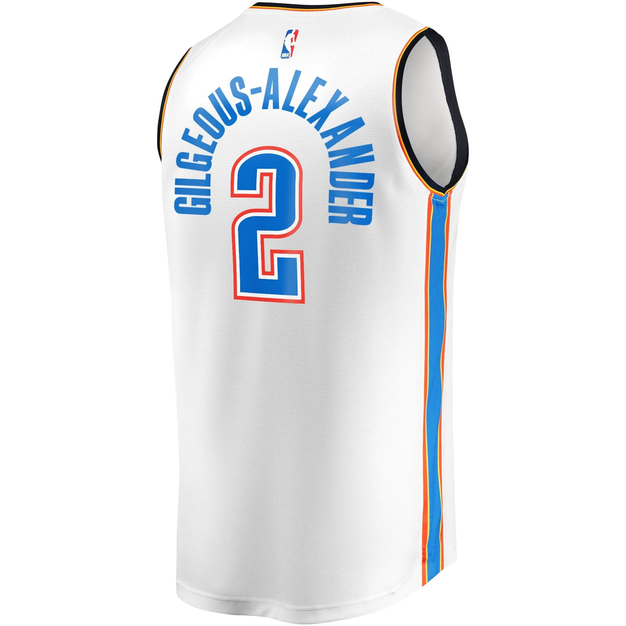 Shai Gilgeous-Alexander Oklahoma City Thunder Fanatics Branded Youth Fast Break Player Jersey - Association Edition - White