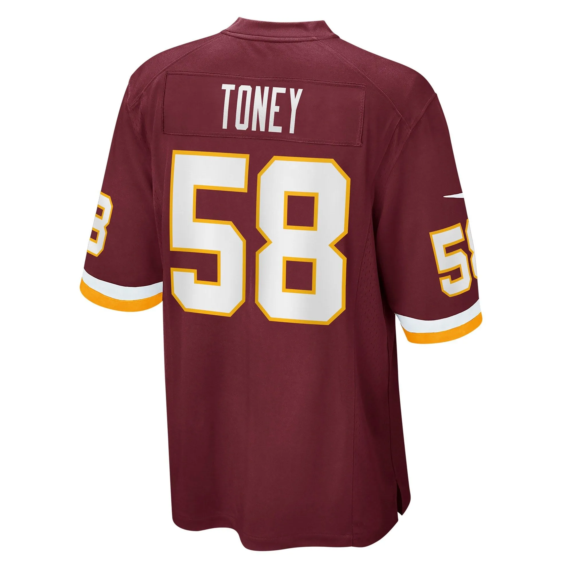 Shaka Toney Washington Football Team  Game Jersey - Burgundy